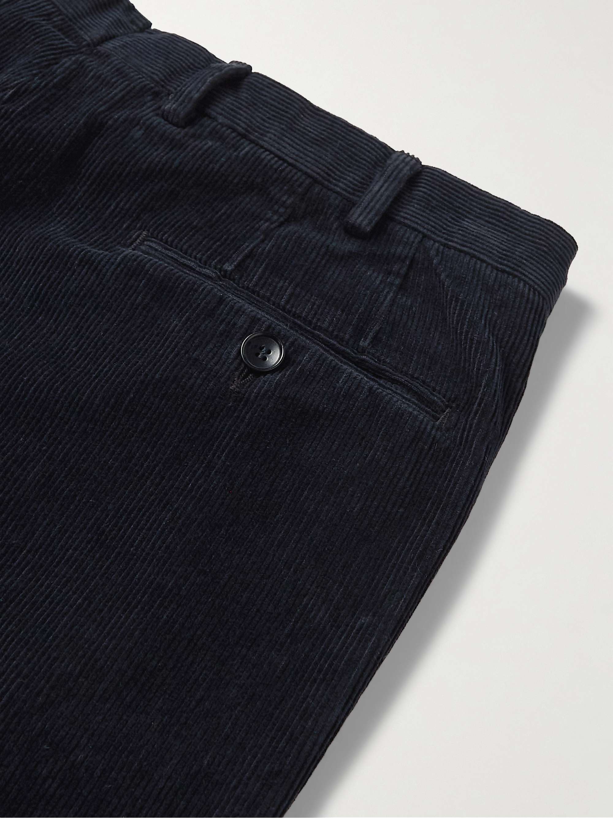 SID MASHBURN Cotton and Cashmere-Blend Corduroy Suit Trousers