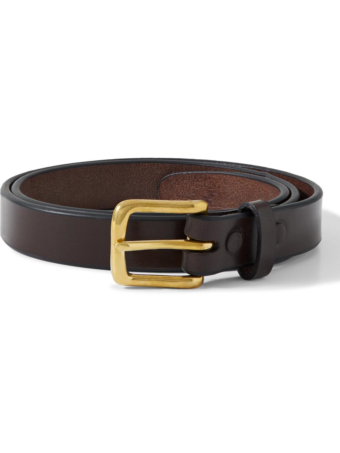 Sid Mashburn Leather Belt In Brown