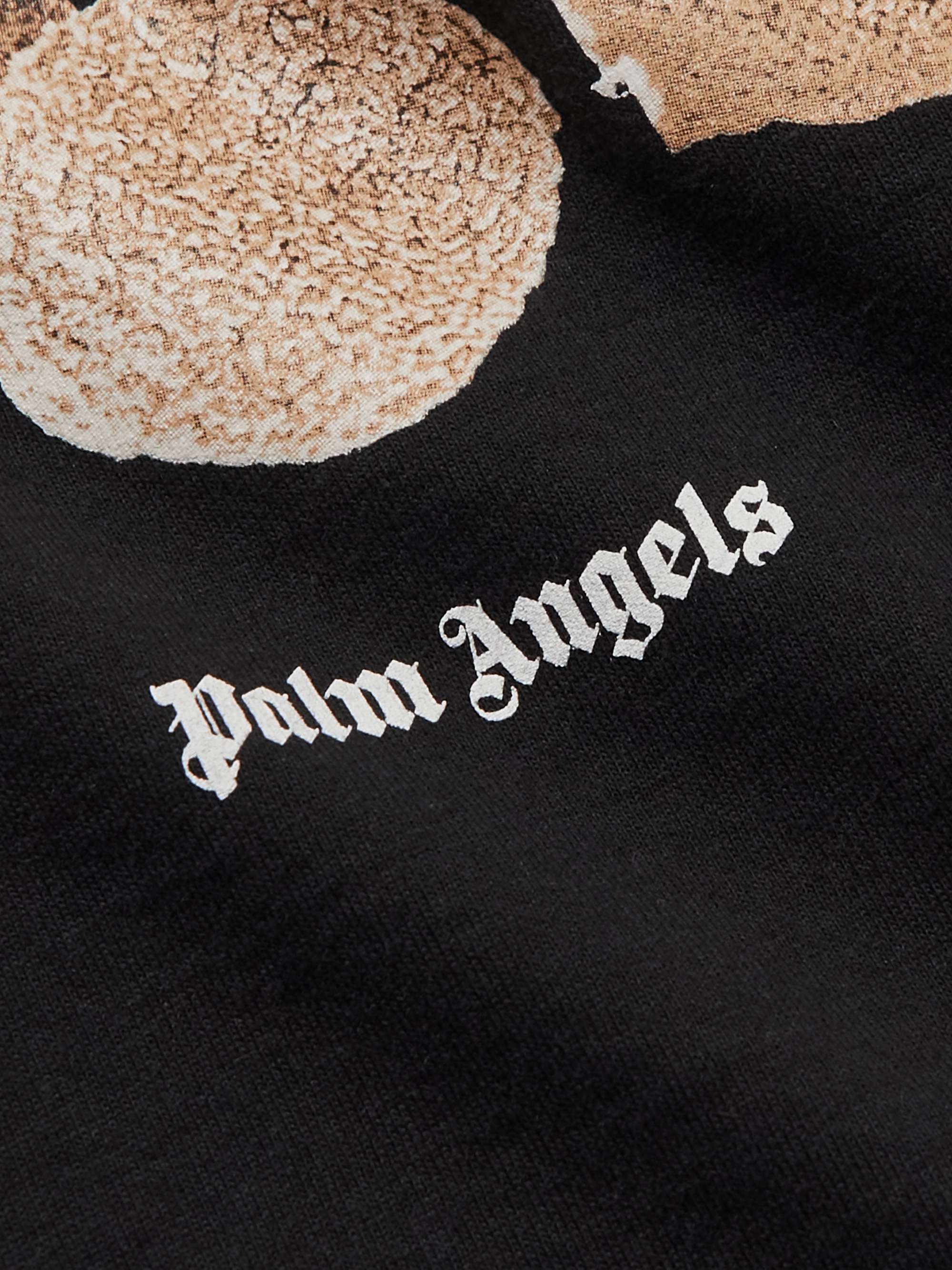 PALM ANGELS KIDS T-shirt in jersey di cotone con logo stampato