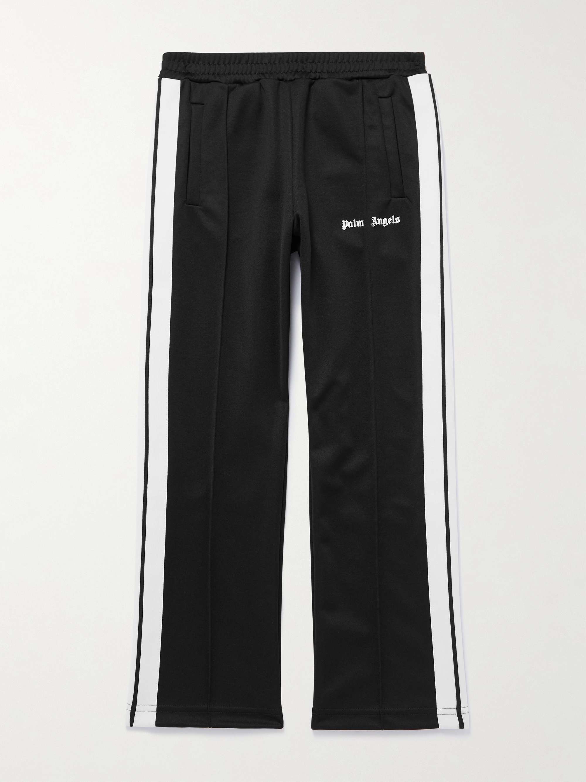 PALM ANGELS KIDS Logo-Print Striped Jersey Track Pants for Men