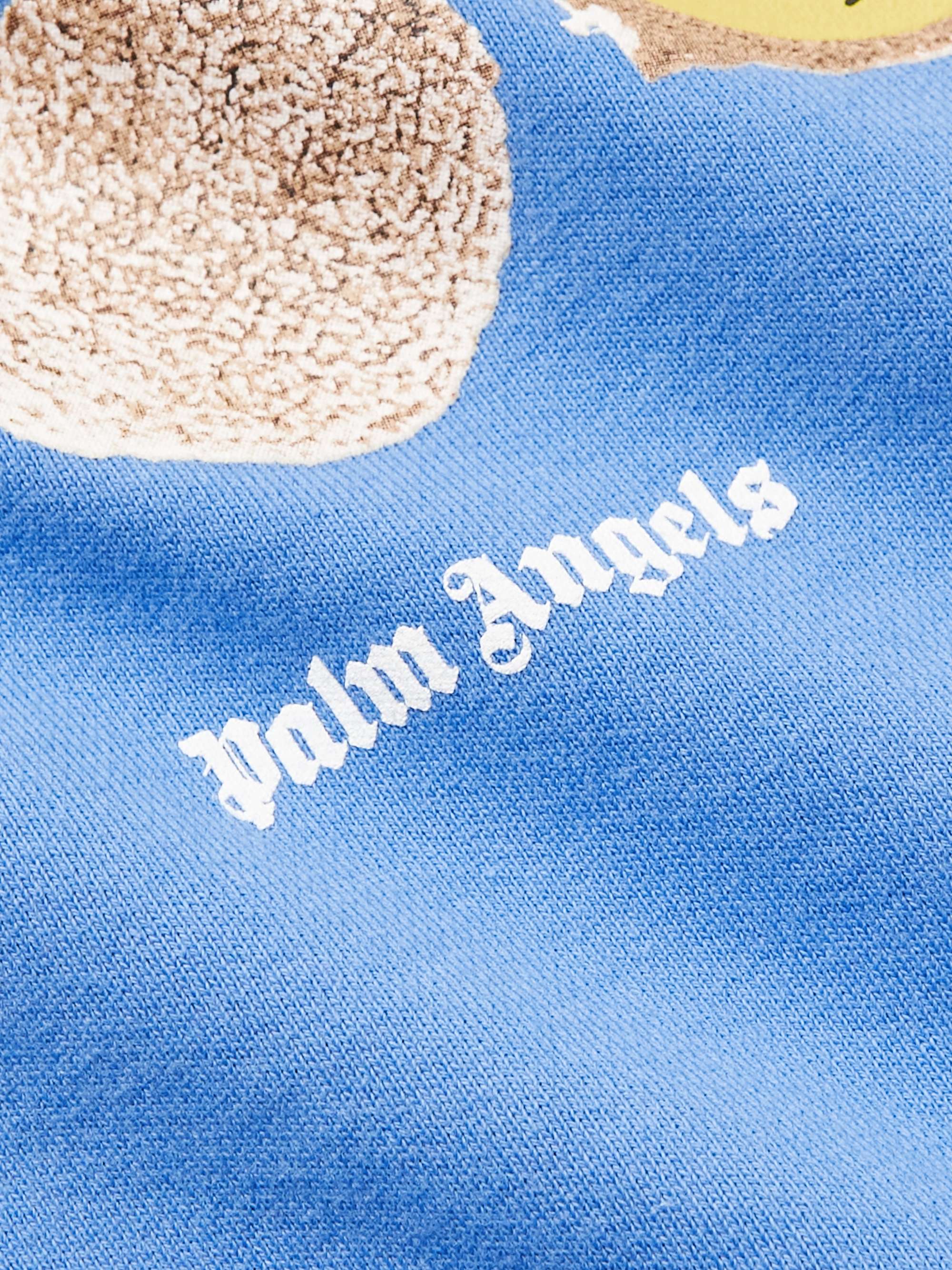 PALM ANGELS KIDS Logo-Print Cotton-Jersey Hoodie