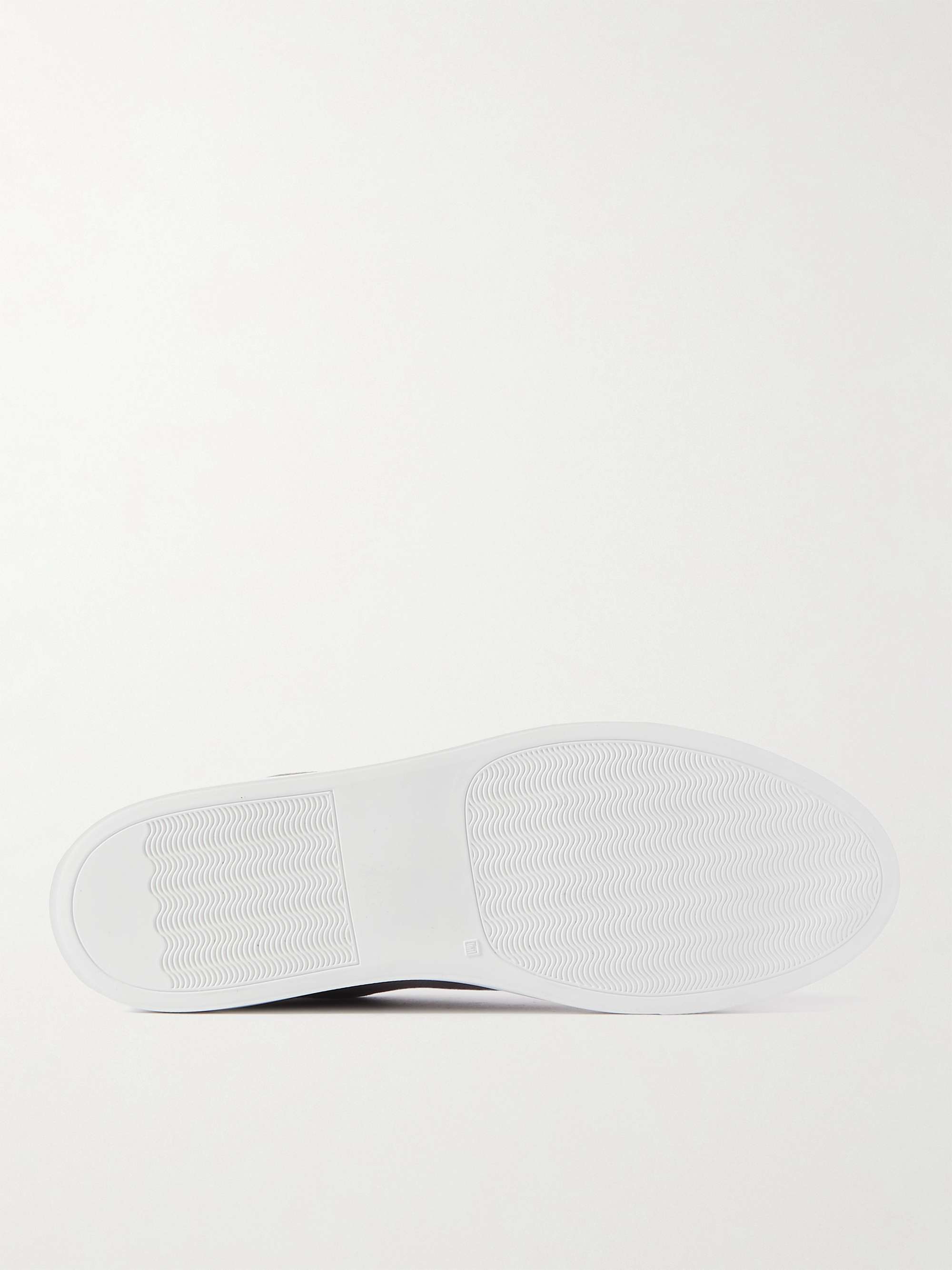 COMMON PROJECTS Retro Low Leather-Trimmed Suede Sneakers