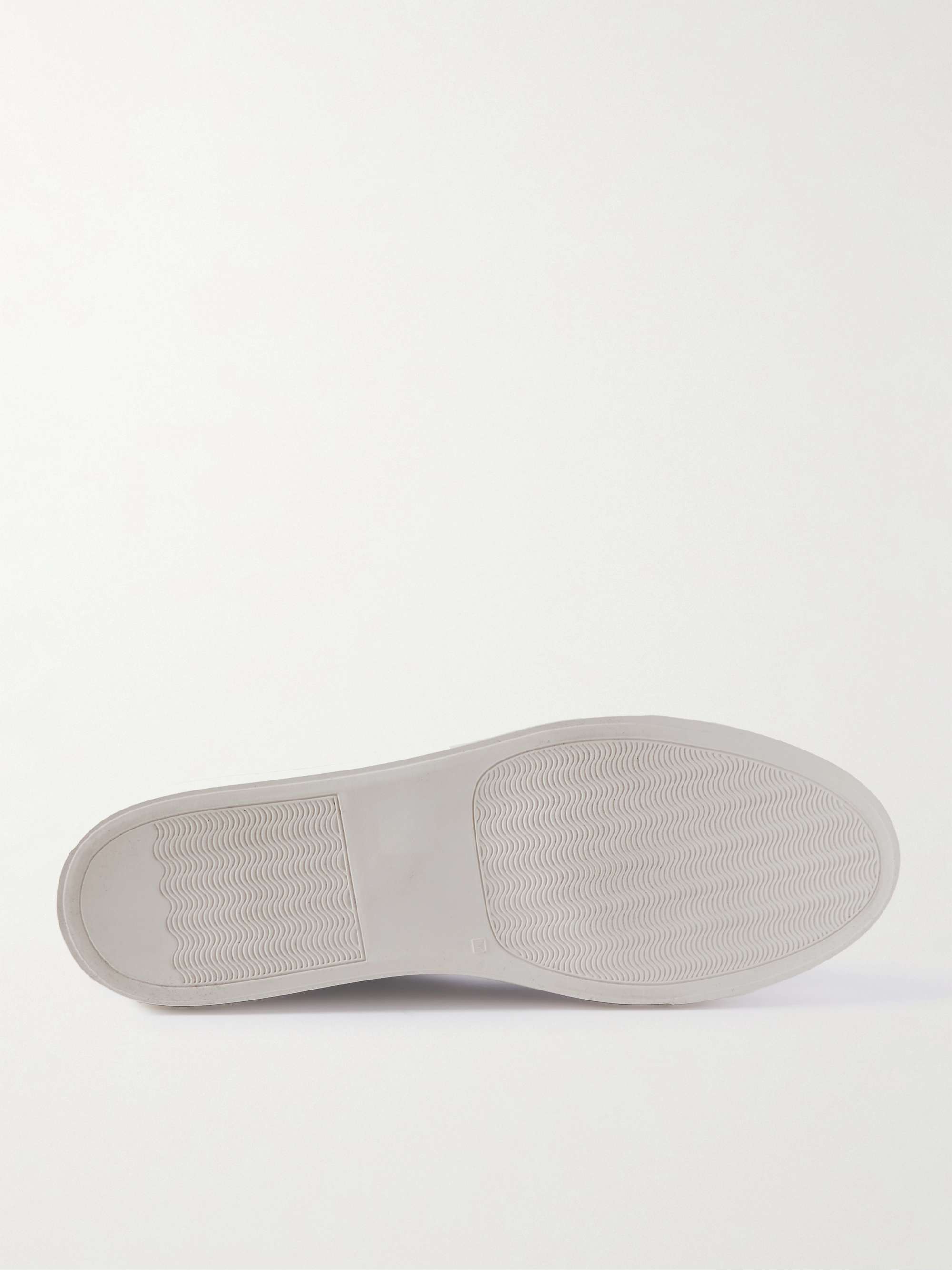 COMMON PROJECTS Bball Suede-Trimmed Leather Sneakers
