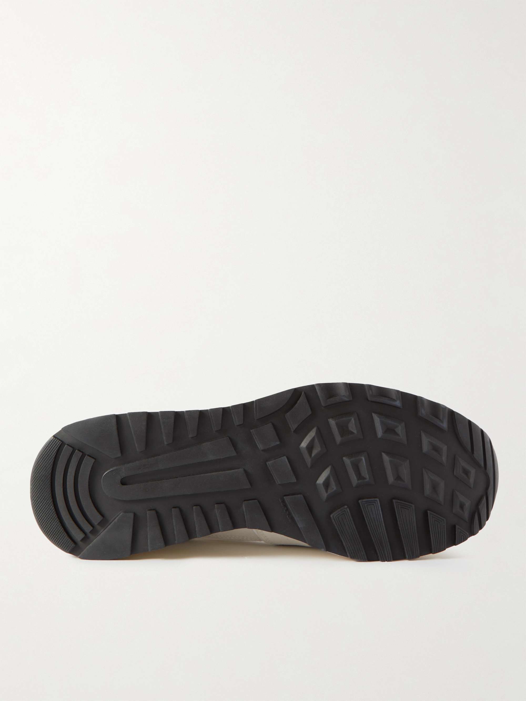 COMMON PROJECTS Track 80 Leather-Trimmed Suede and Ripstop Sneakers