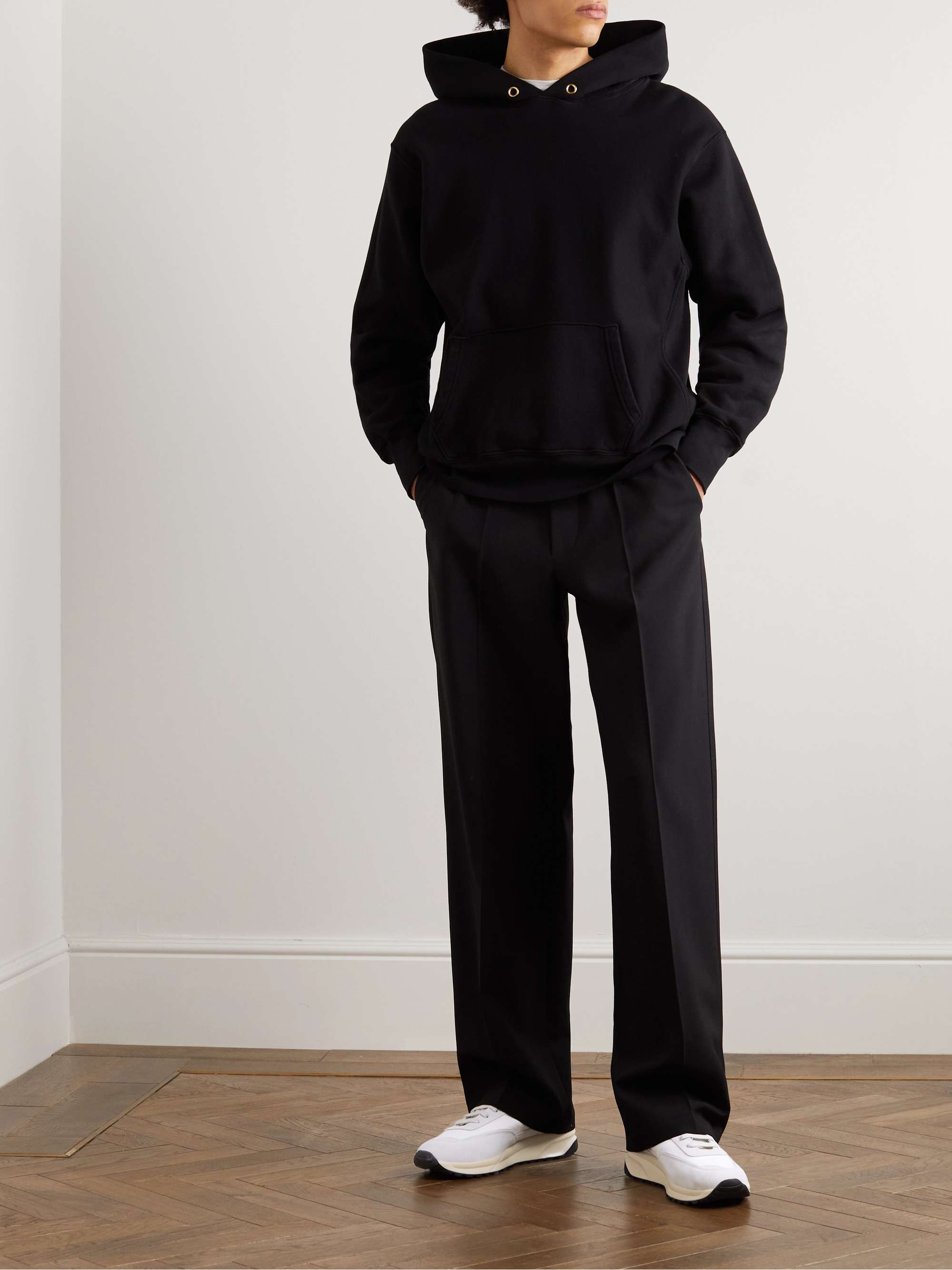 COMMON PROJECTS Track 80 Leather-Trimmed Suede and Ripstop Sneakers