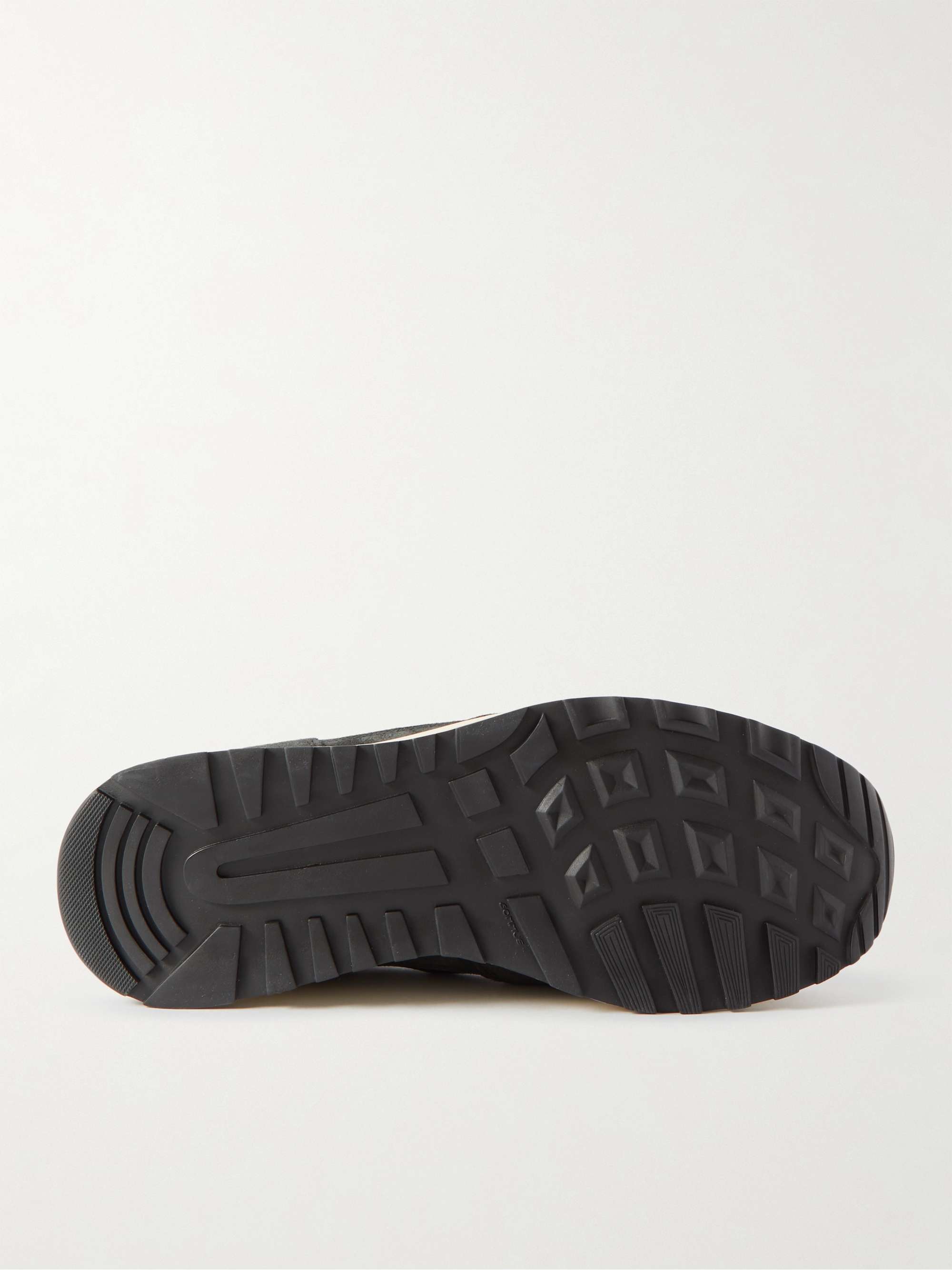 COMMON PROJECTS Track 80 Leather-Trimmed Suede and Ripstop Sneakers