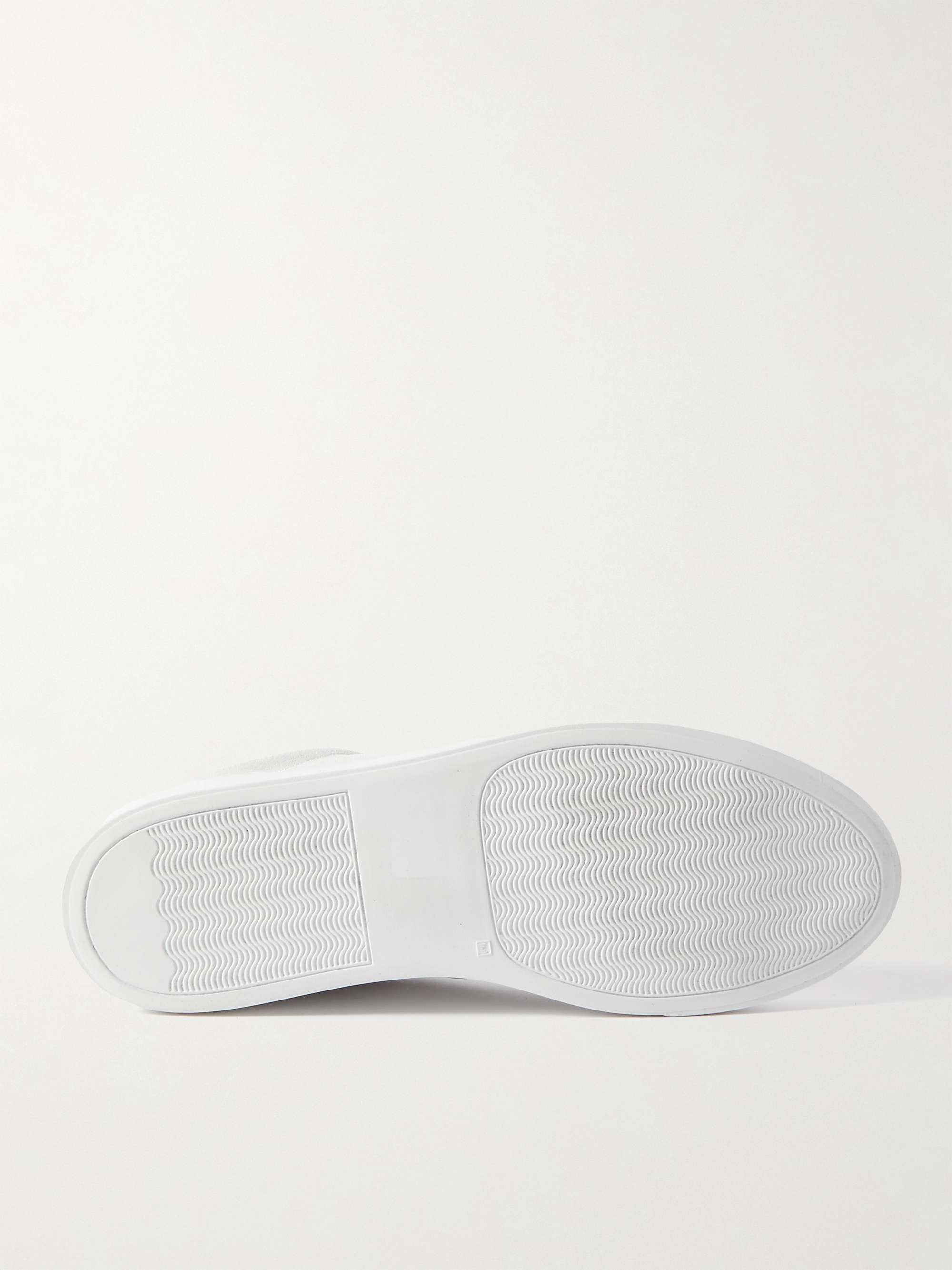 COMMON PROJECTS Retro Low Leather-Trimmed Suede Sneakers
