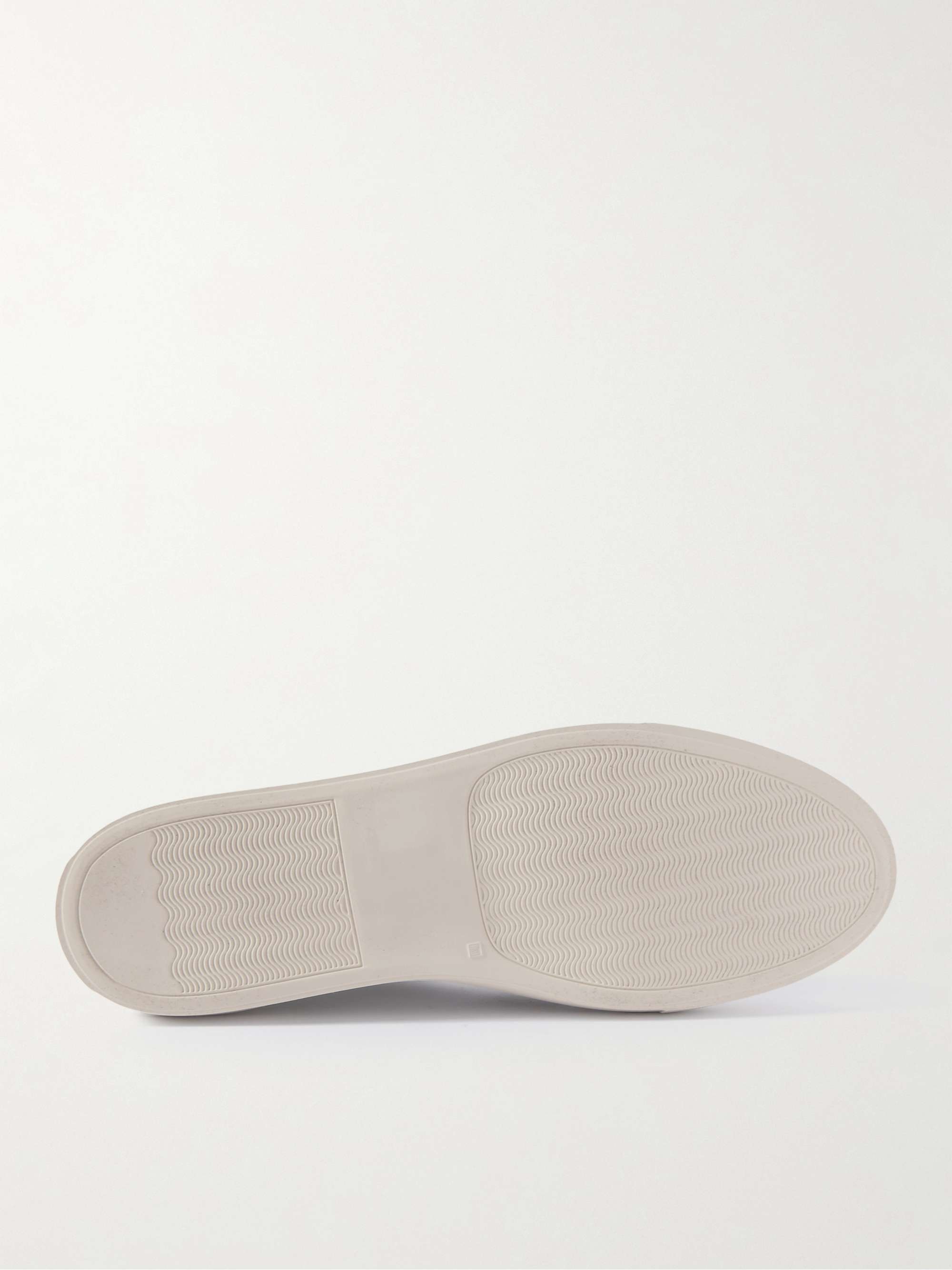 COMMON PROJECTS Bball Suede-Trimmed Leather Sneakers