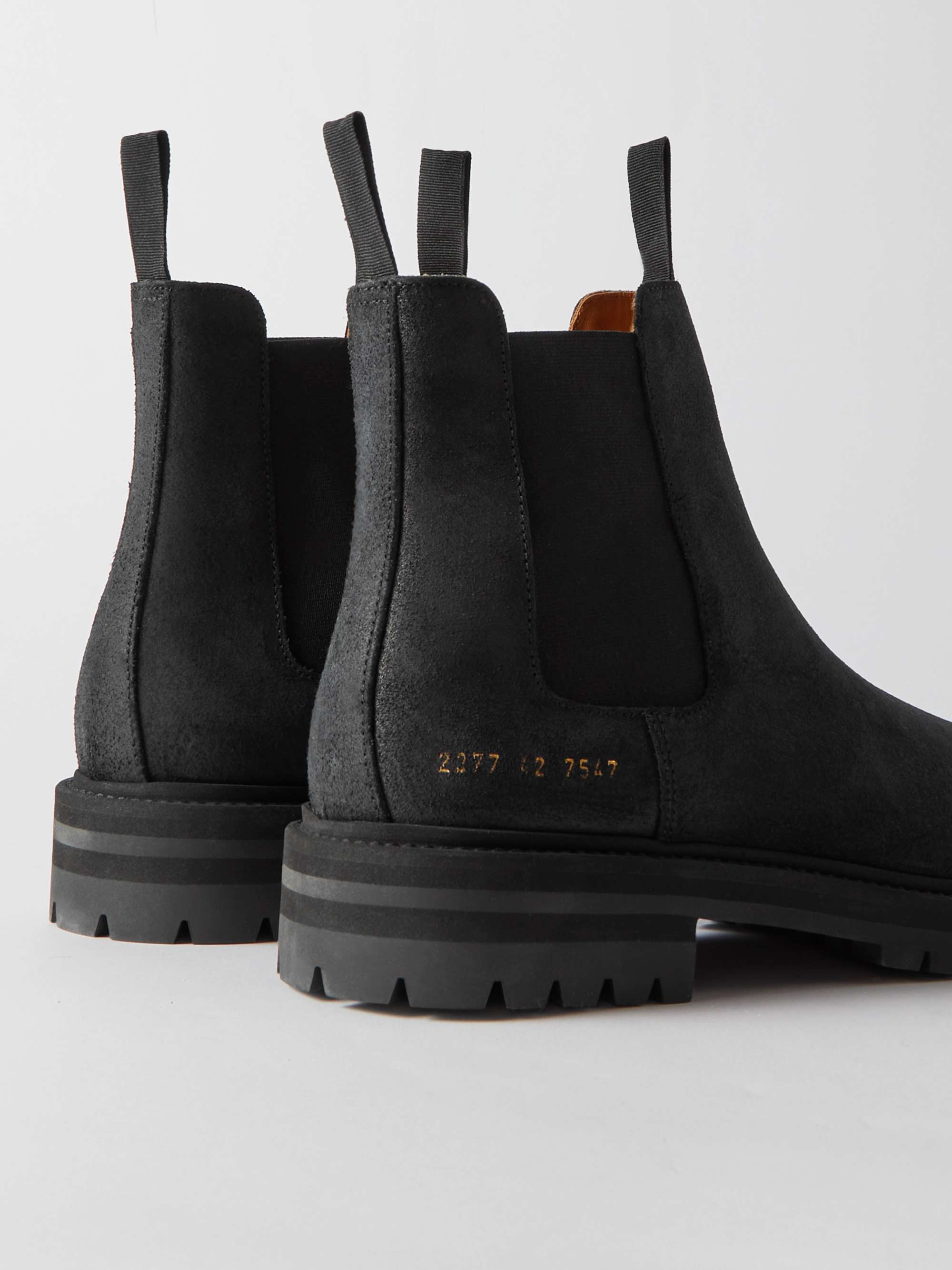 COMMON PROJECTS Suede Chelsea Boots