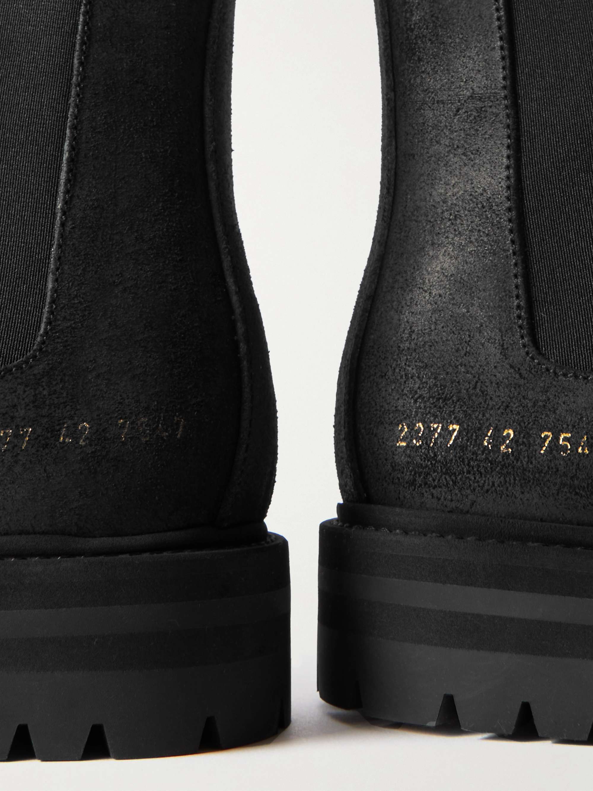 COMMON PROJECTS Suede Chelsea Boots