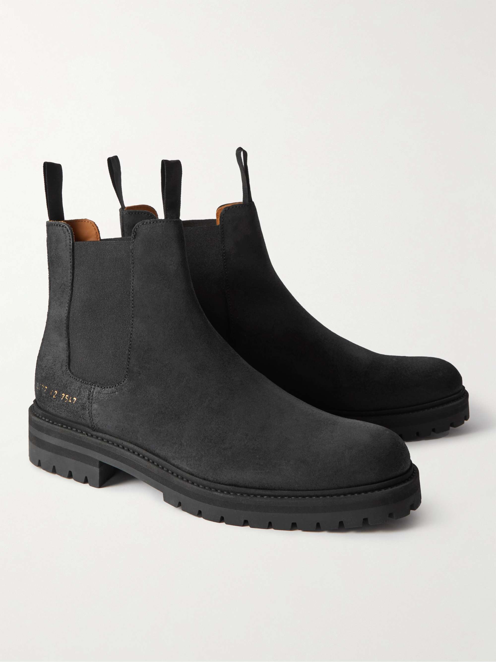 COMMON PROJECTS Suede Chelsea Boots