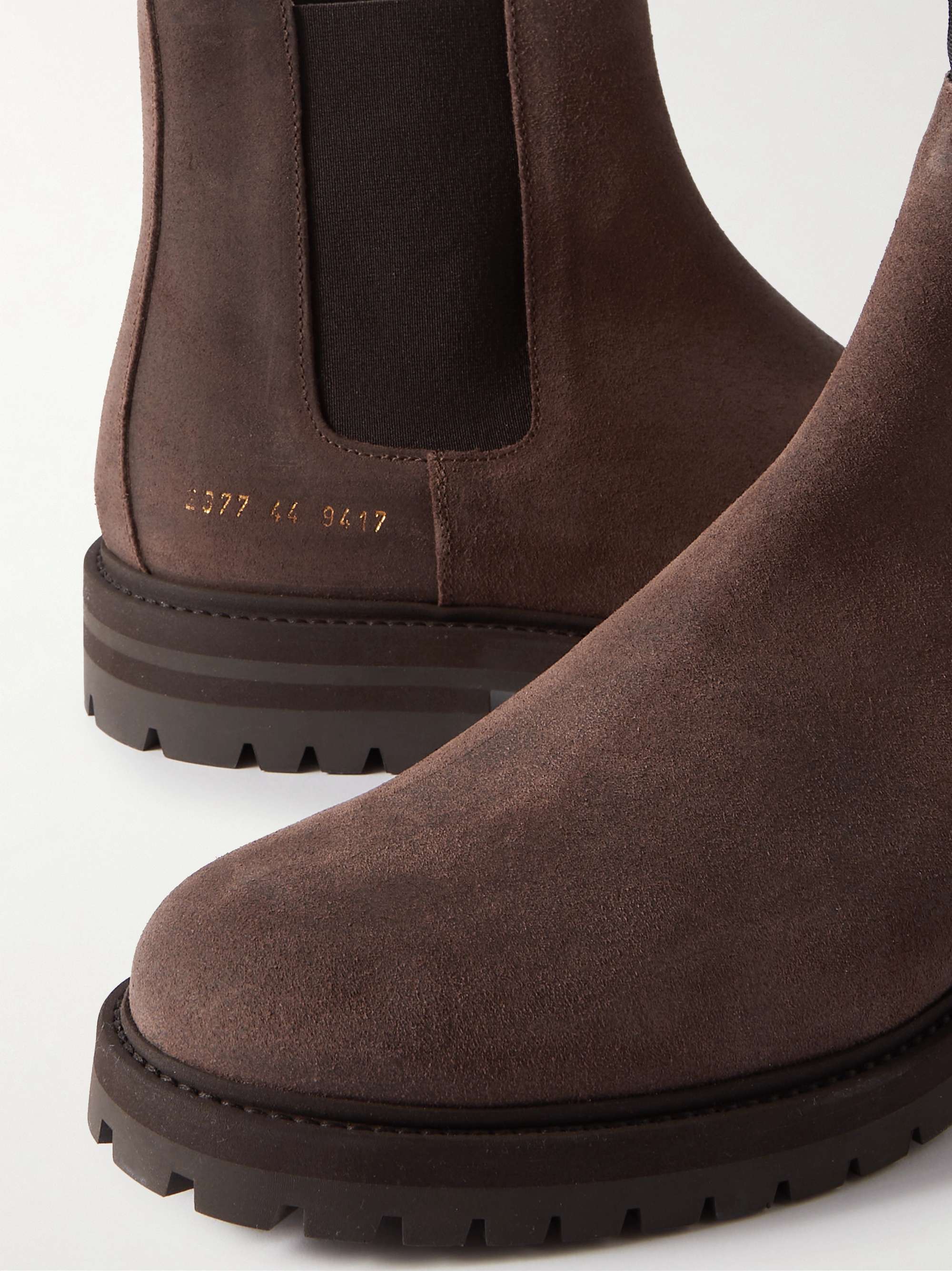 COMMON PROJECTS Suede Chelsea Boots