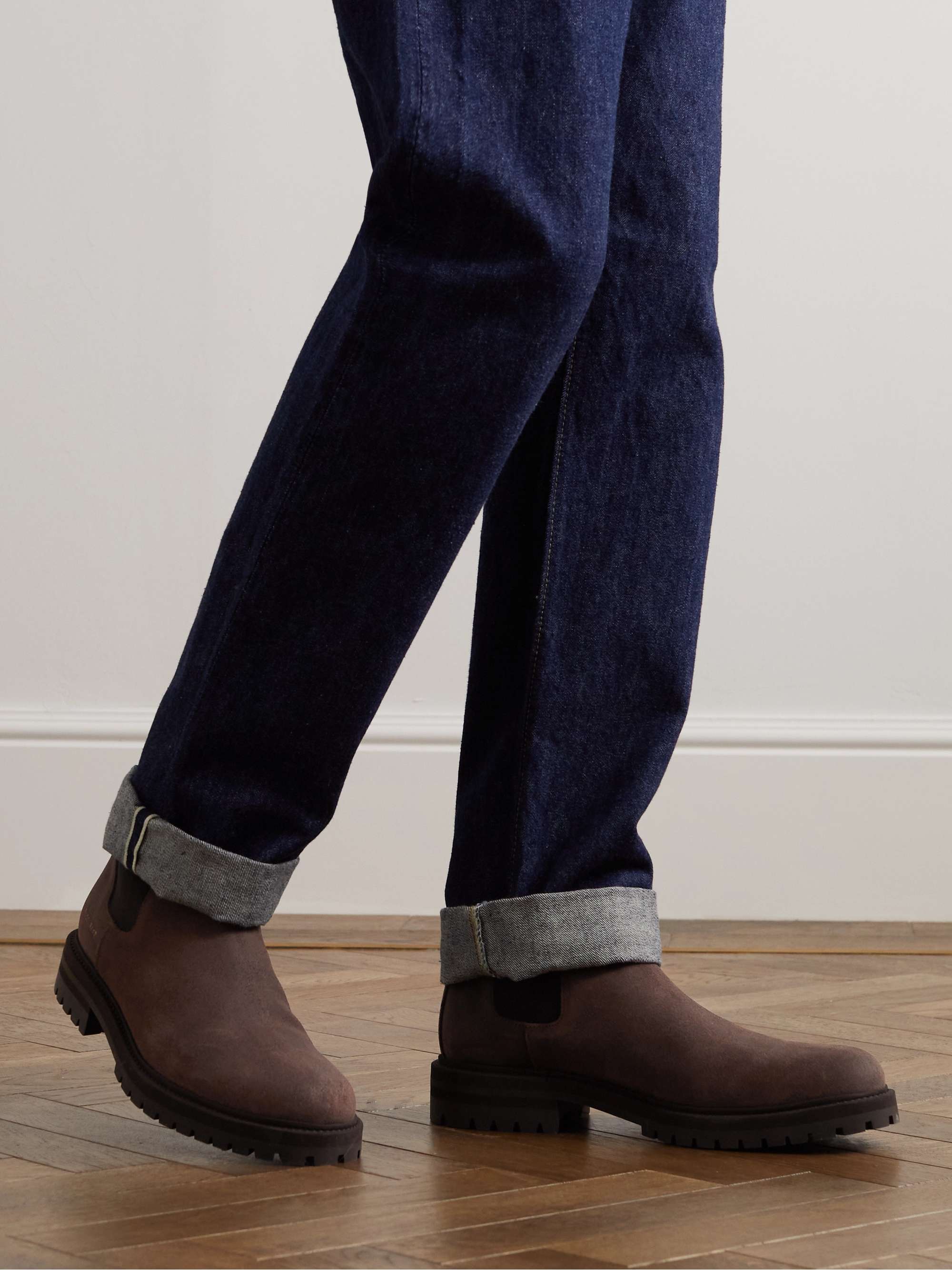 COMMON PROJECTS Suede Chelsea Boots