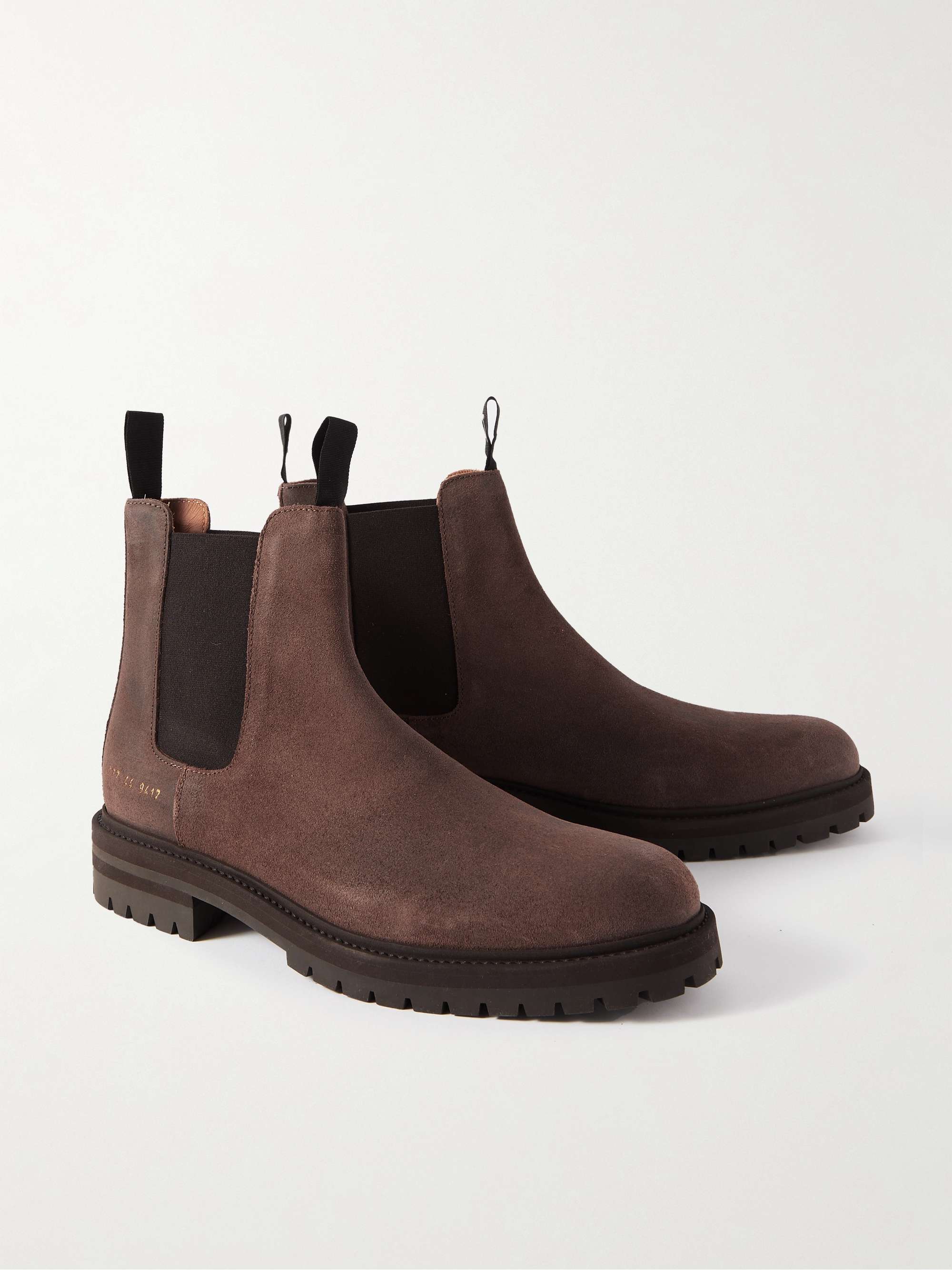 COMMON PROJECTS Suede Chelsea Boots