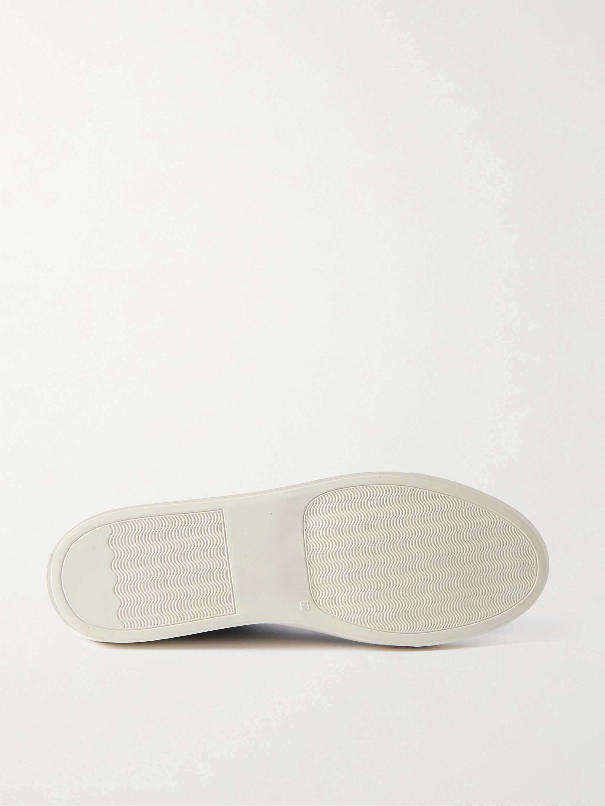 COMMON PROJECTS Bball Suede-Trimmed Leather Sneakers