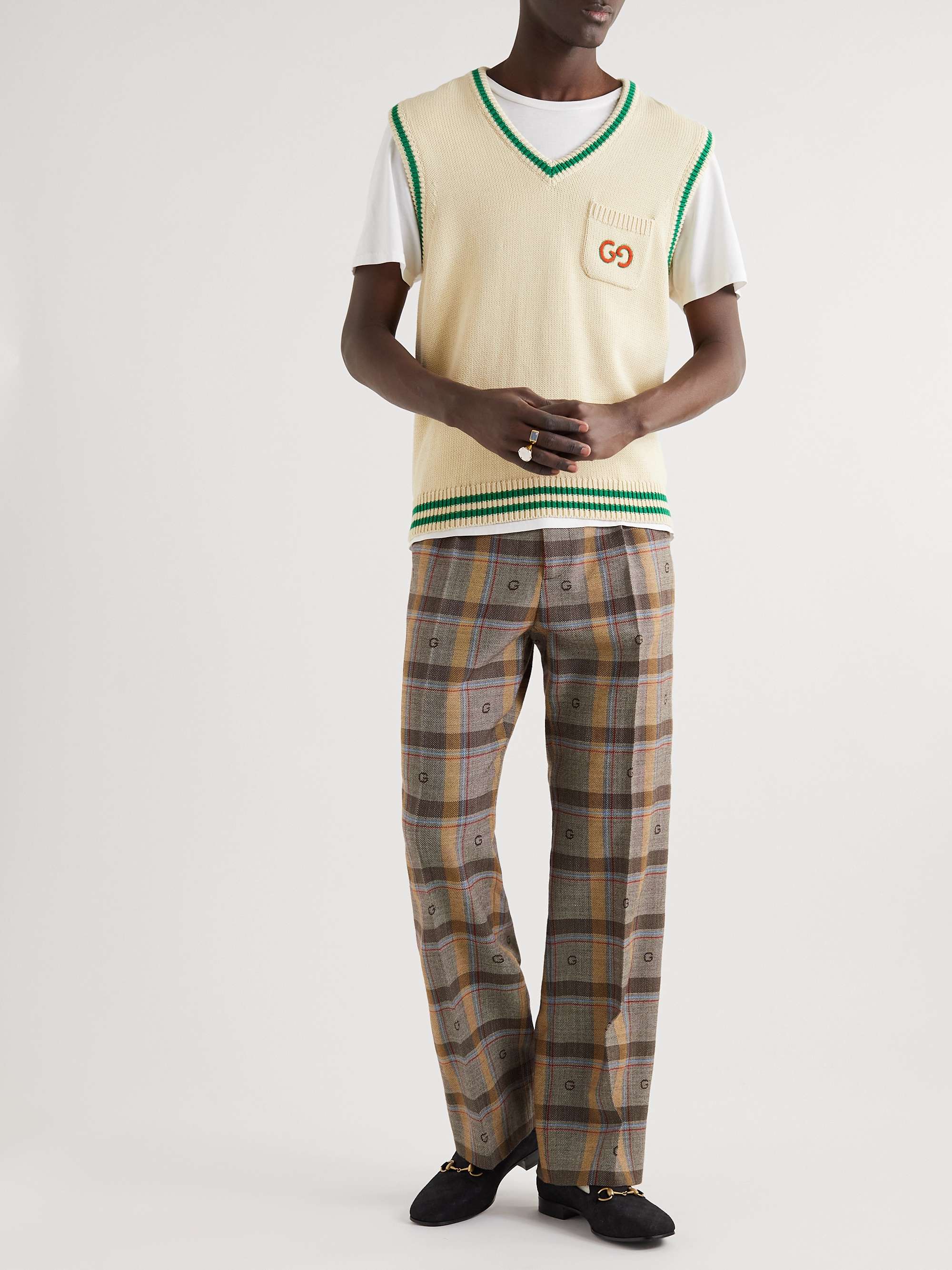 GUCCI New Gallipoli Horsebit-Detailed Canvas-Jacquard Loafers
