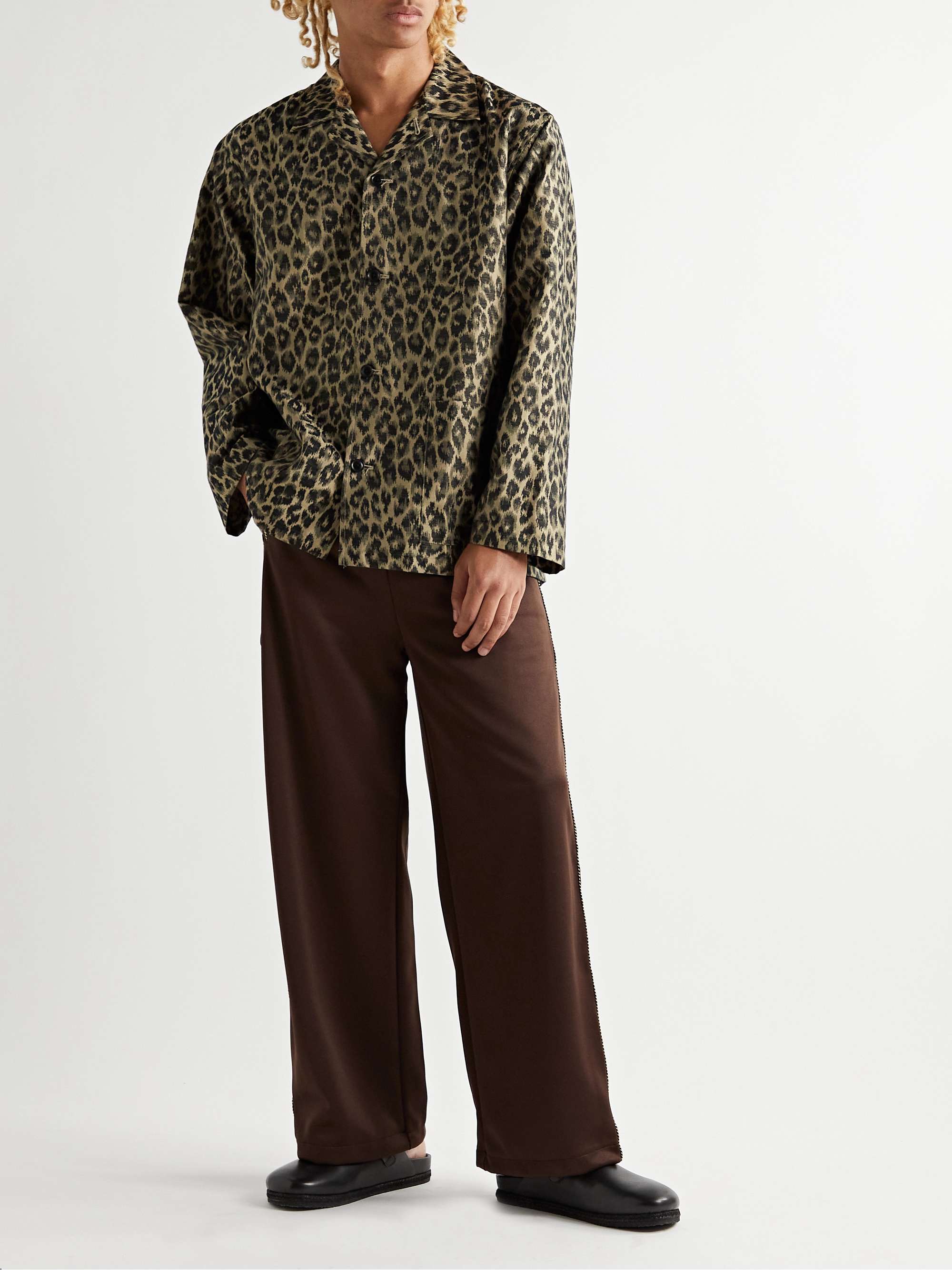 YUKETEN Sal-1 Shearling-Lined Suede Sandals
