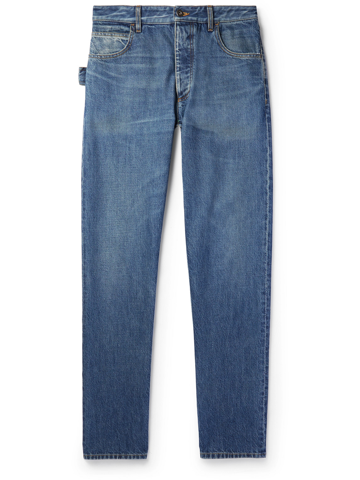 Shop Bottega Veneta Straight-leg Jeans In Blue