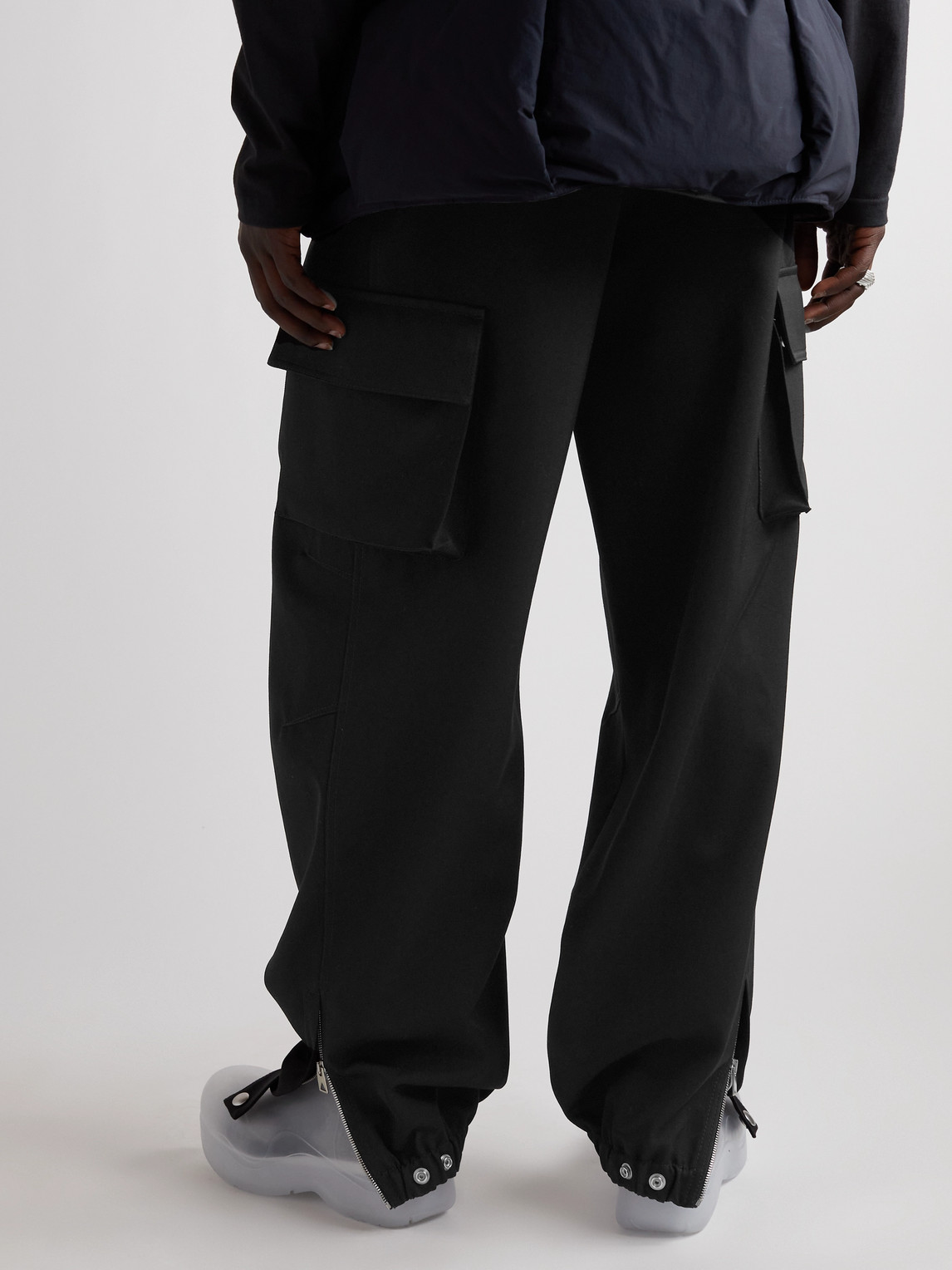 Bottega Veneta Black Tailored Cargo Trousers | ModeSens