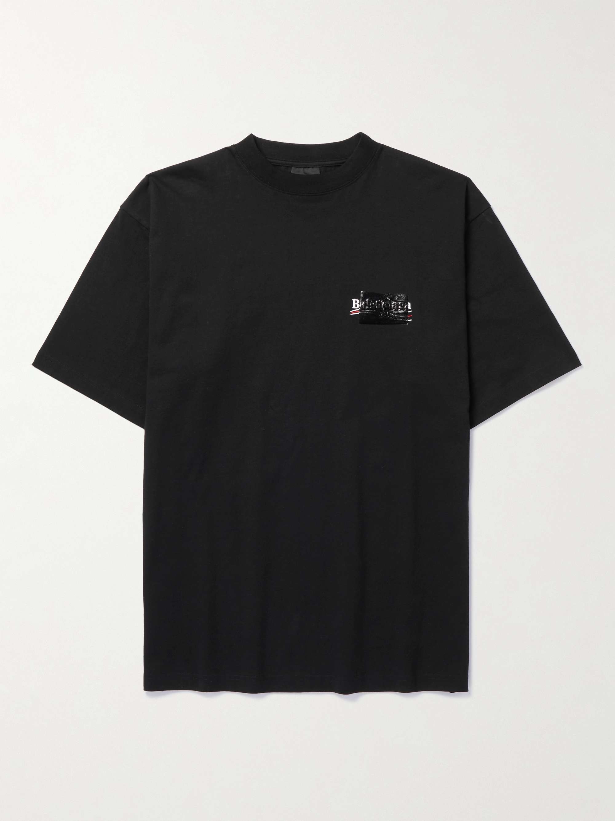 Gaffer Oversized Logo-Embroidered Appliquéd Cotton-Jersey T-Shirt