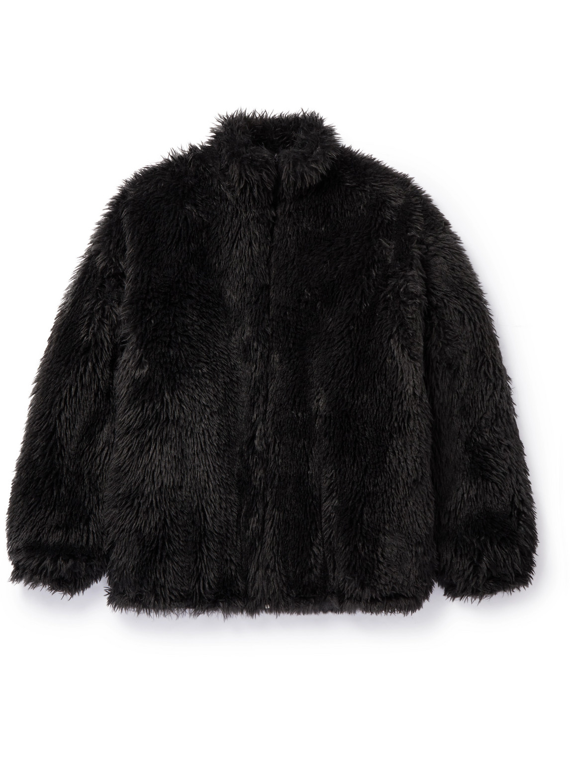 Balenciaga Oversized Faux Fur Bomber Jacket