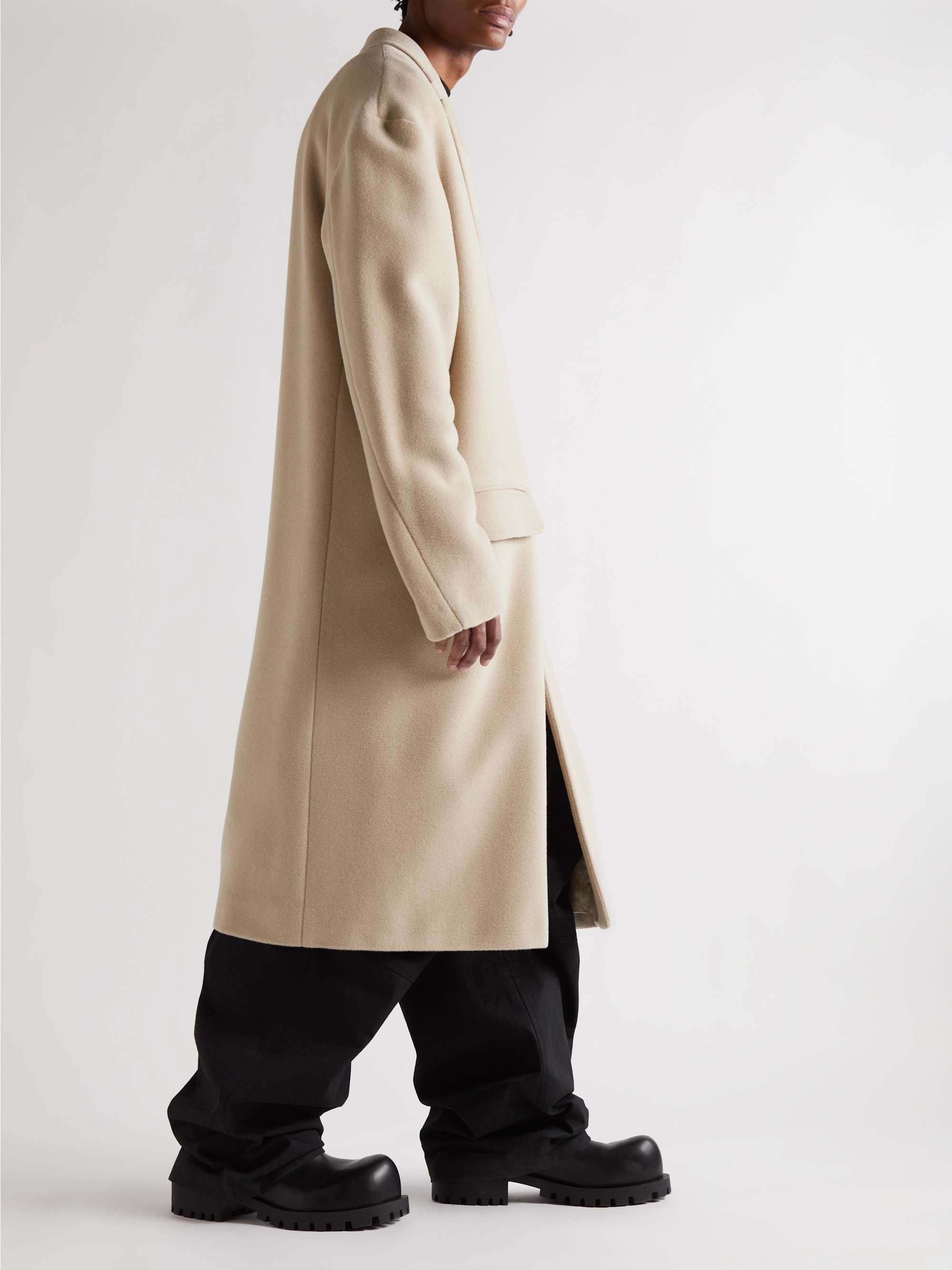 BALENCIAGA Oversized Brushed Alpaca and Wool-Blend for Men | MR PORTER