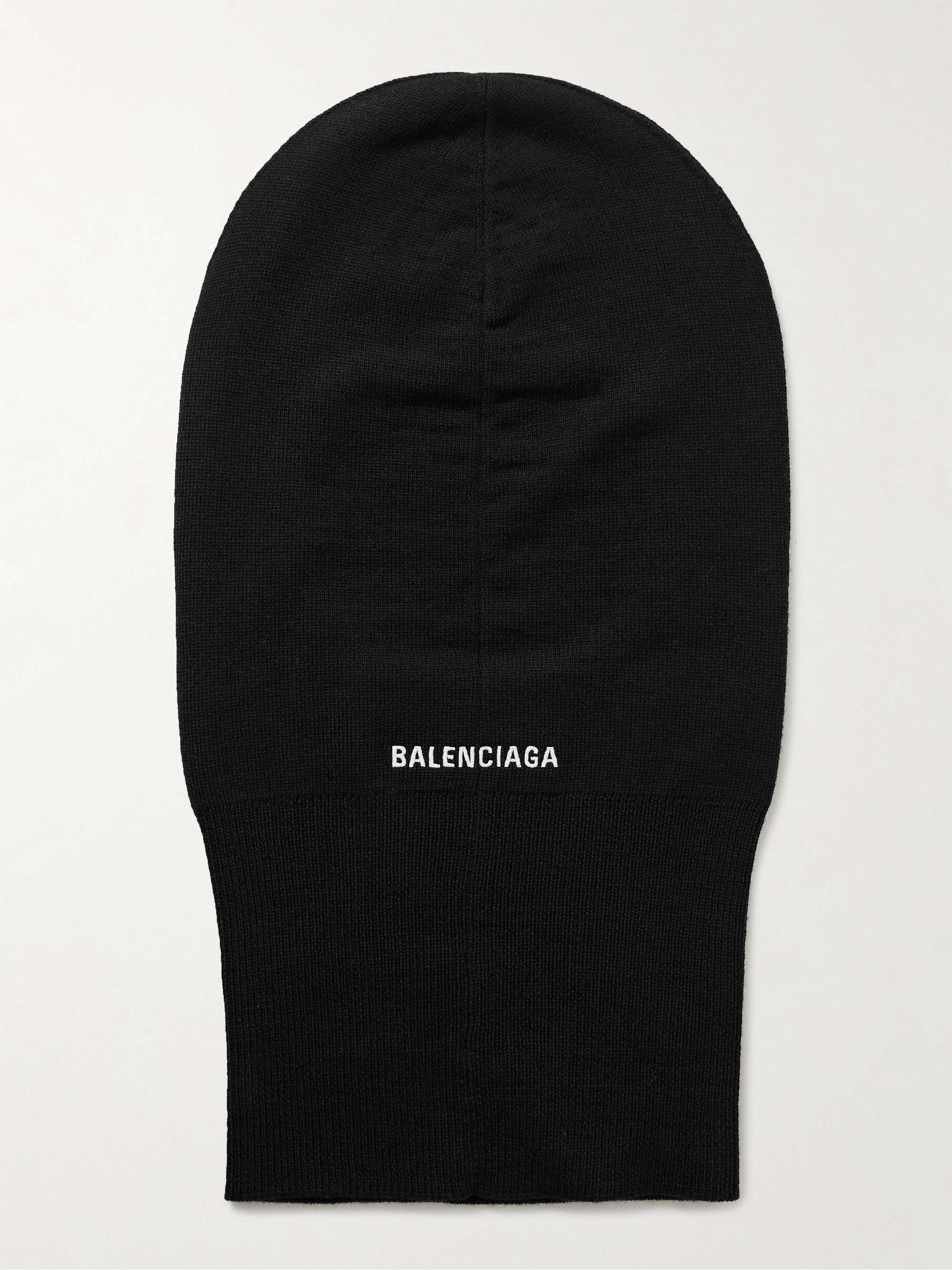 BALENCIAGA Logo-Embroidered Knitted Balaclava for Men | MR PORTER