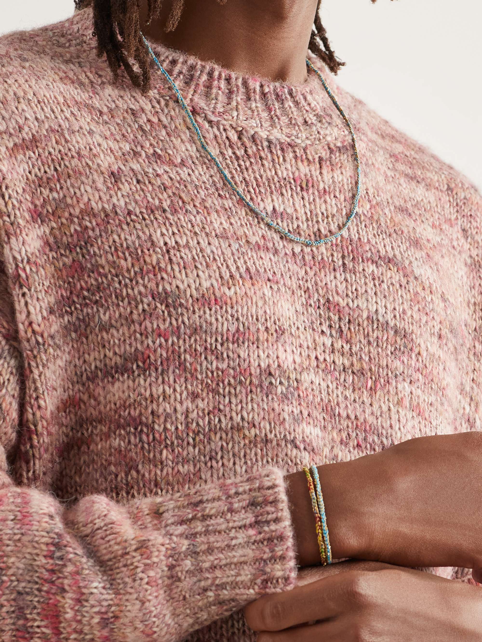 CAROLINA BUCCI Lucky Sprezzatura Gold and Silk Necklace
