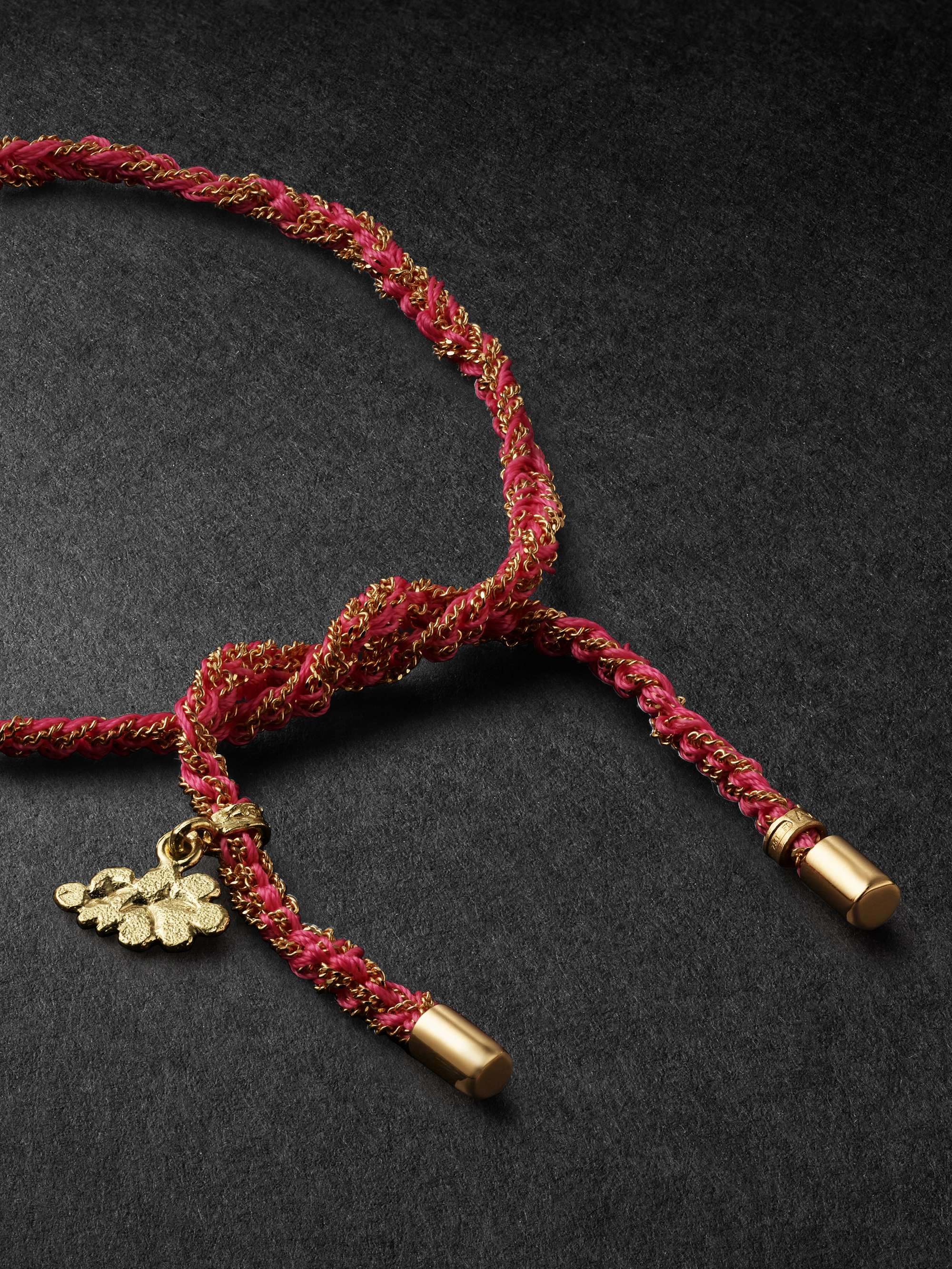 CAROLINA BUCCI Lucky Dream Gold and Silk Bracelet