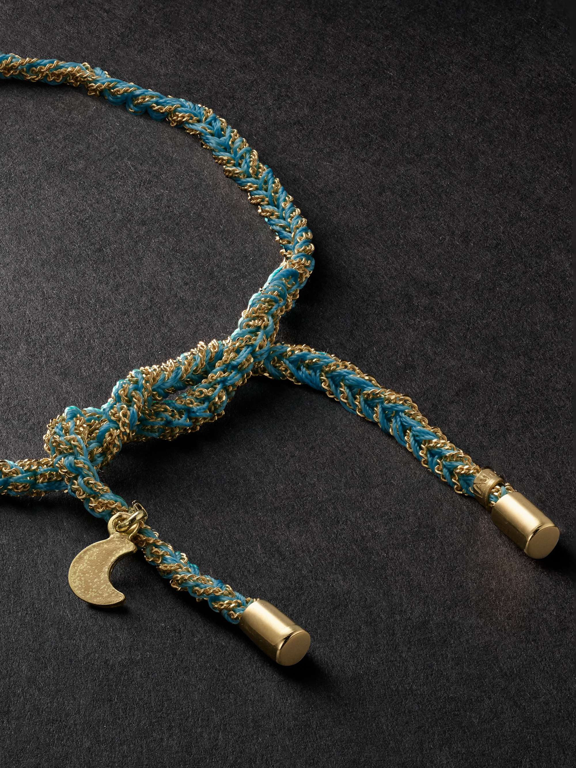 CAROLINA BUCCI Lucky Wisdom Gold and Silk Bracelet