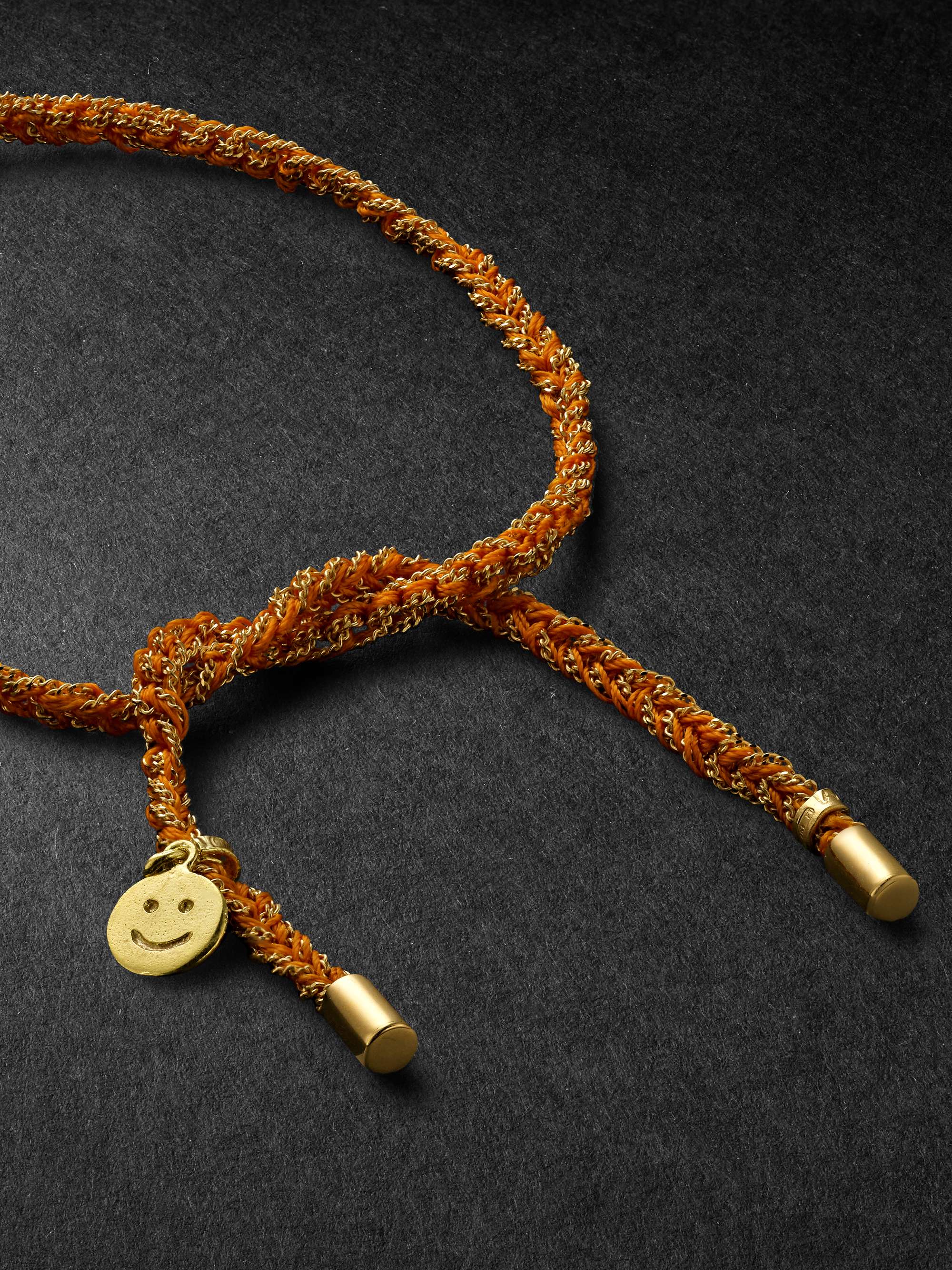 CAROLINA BUCCI Lucky Happiness Gold and Silk Bracelet