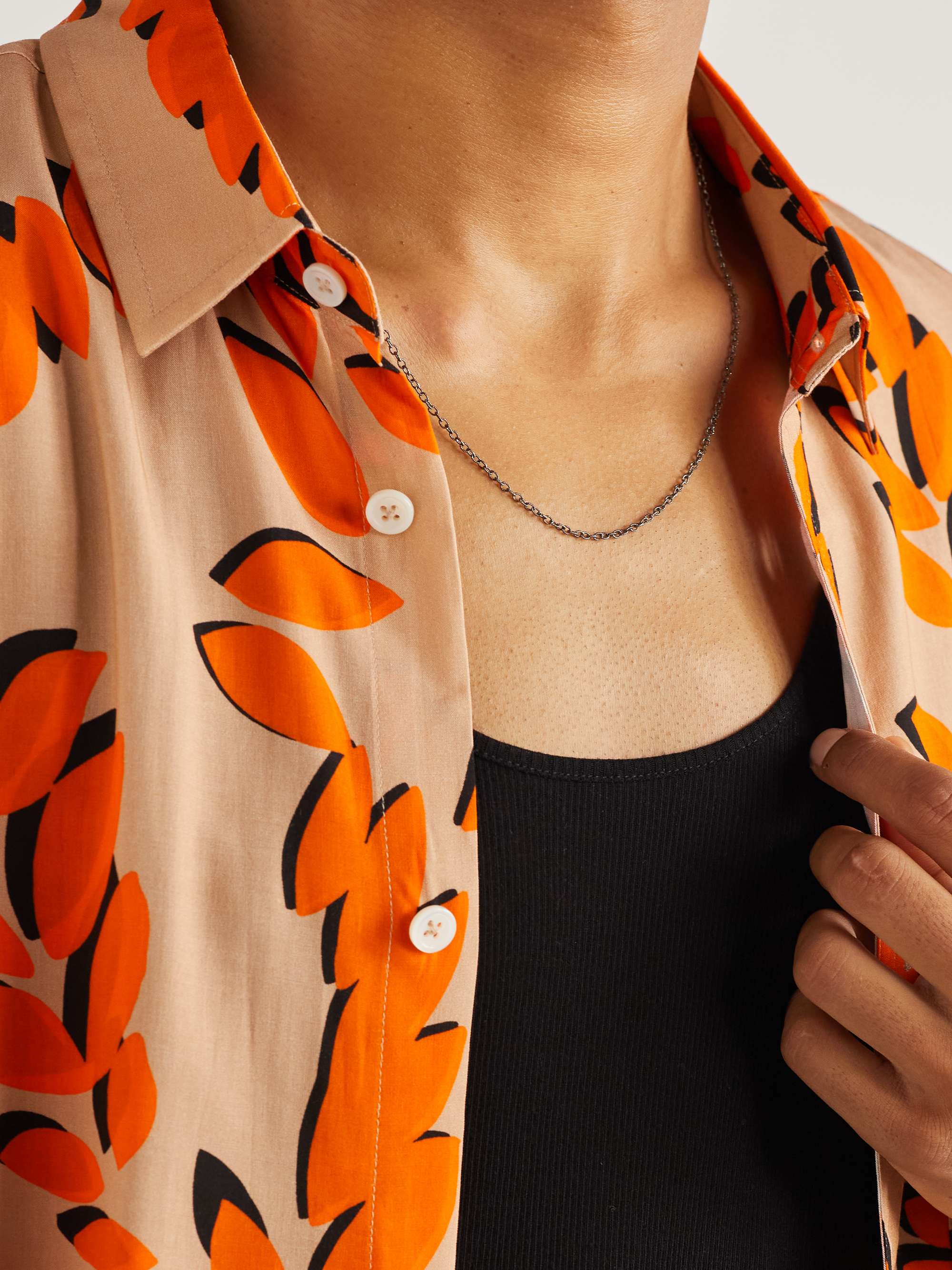 CAROLINA BUCCI Rollo Blackened Gold Necklace