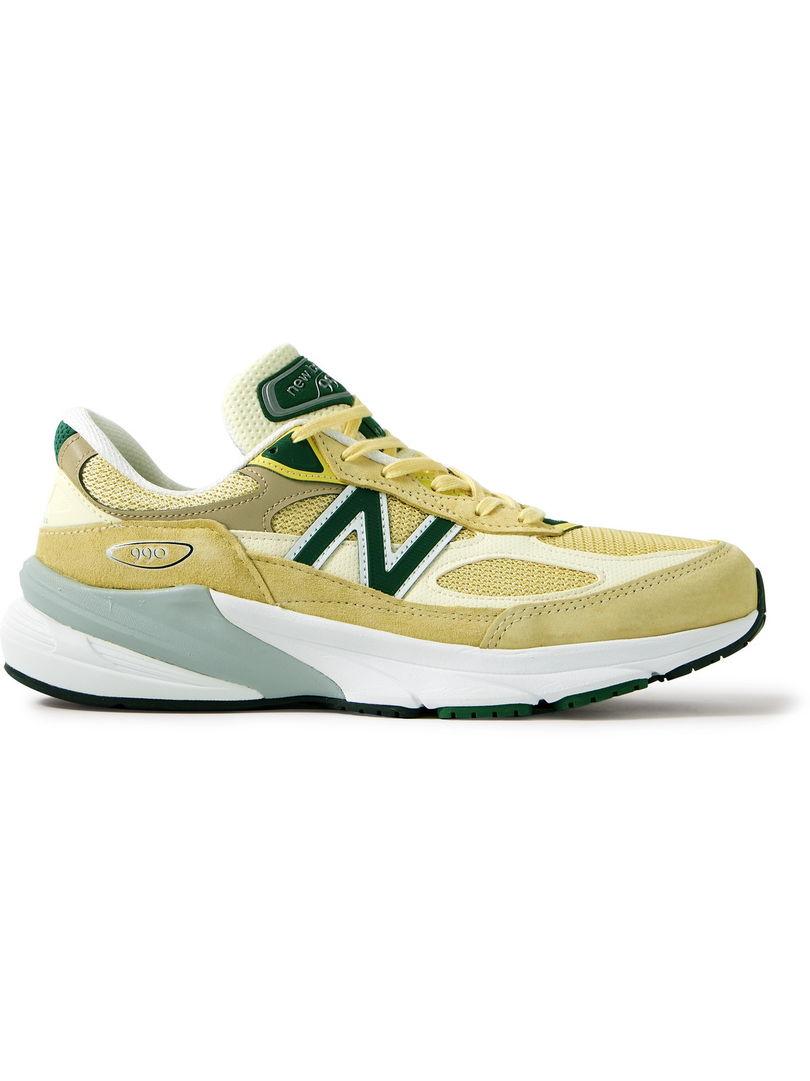 NEW BALANCE 990V6 SUEDE-TRIMMED MESH SNEAKERS