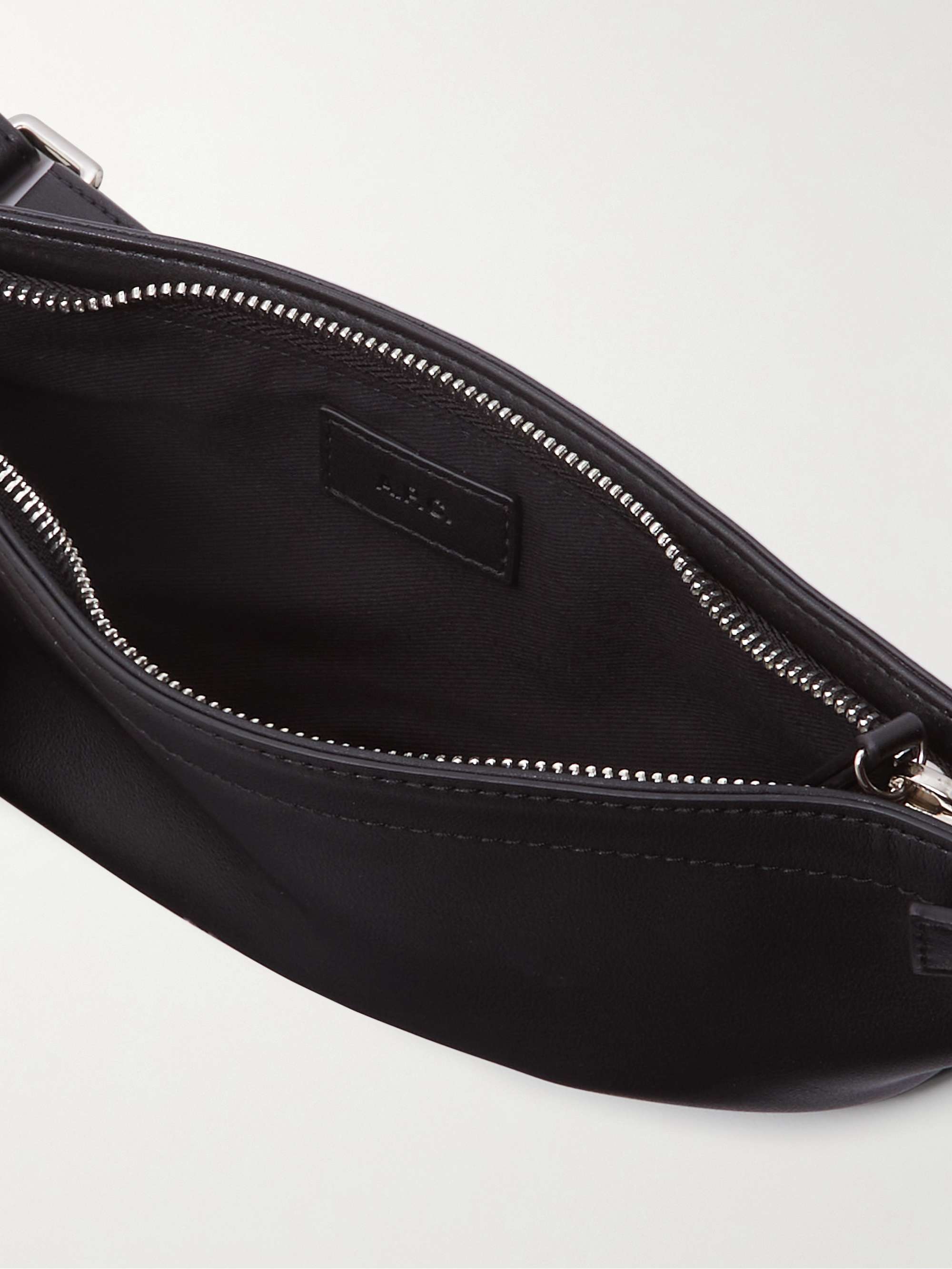 A.P.C. Nino Logo-Print Faux Leather Belt Bag