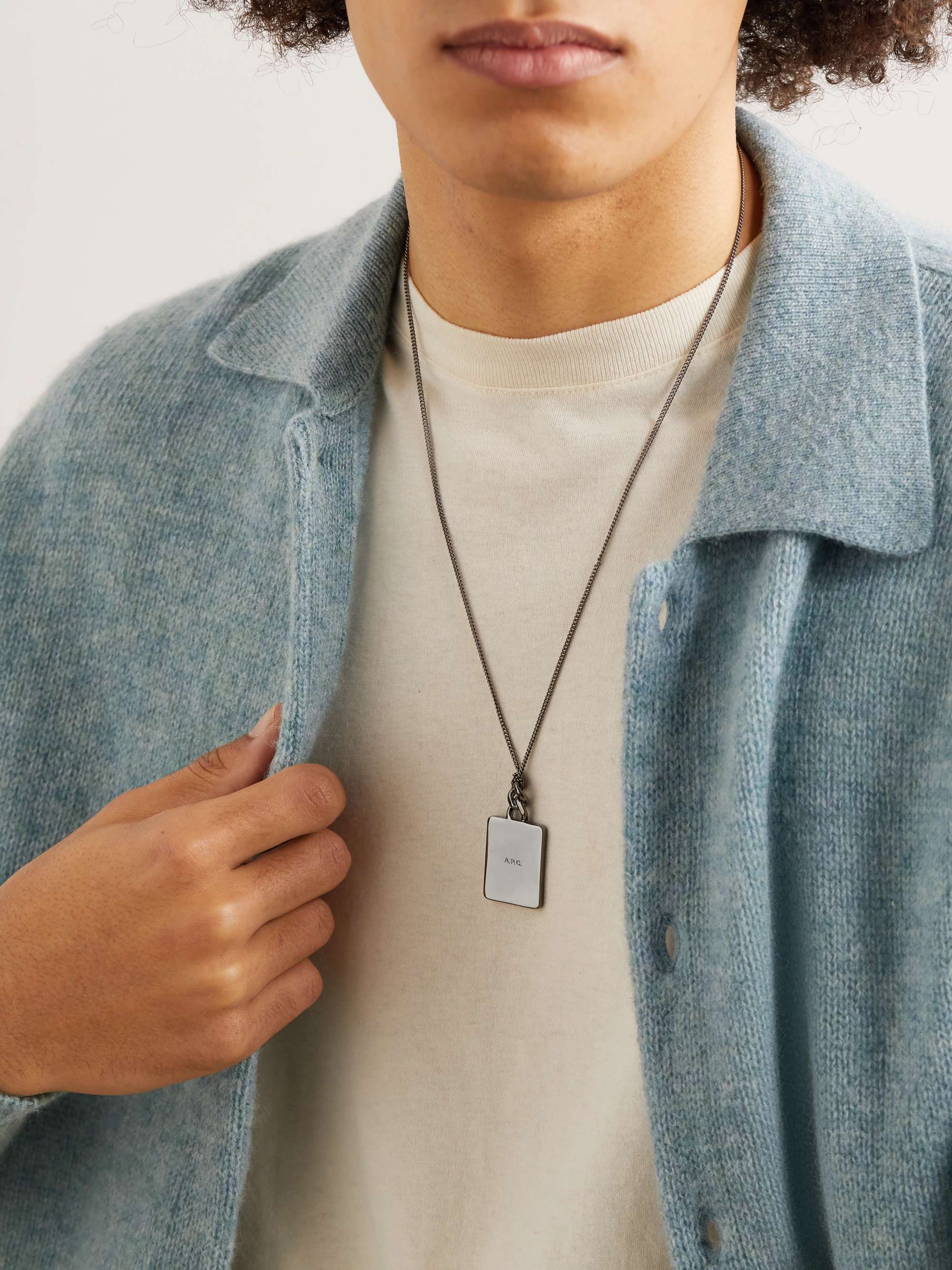Darwin Gunmetal-Tone Pendant Necklace
