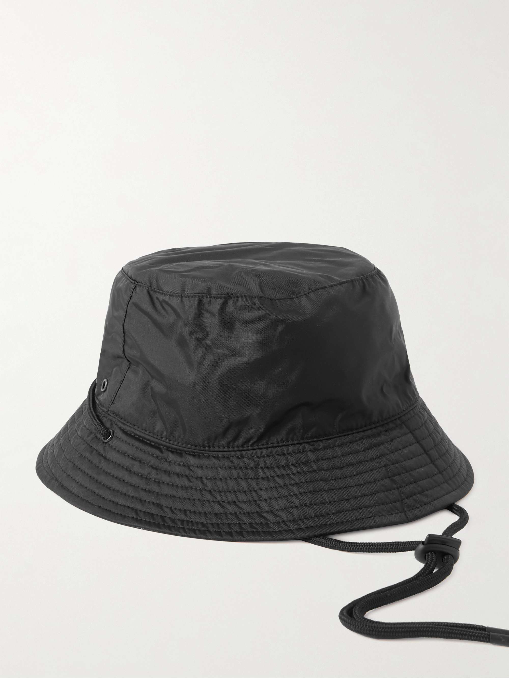 아페쎄 A.P.C. Tyler Logo-Appliqued Shell Bucket Hat,Black