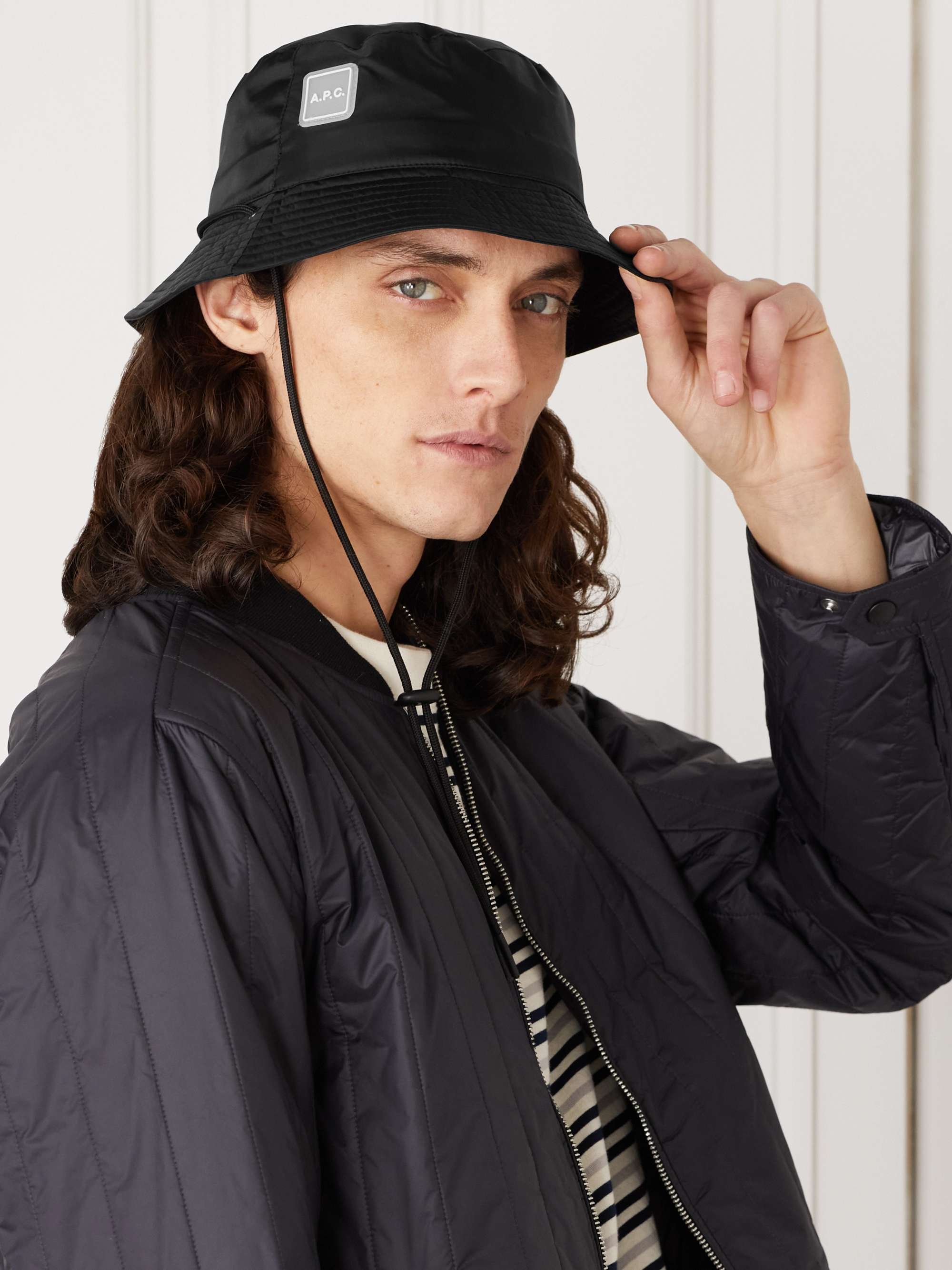 A.P.C. Tyler Logo-Appliquéd Shell Bucket Hat for Men | MR PORTER