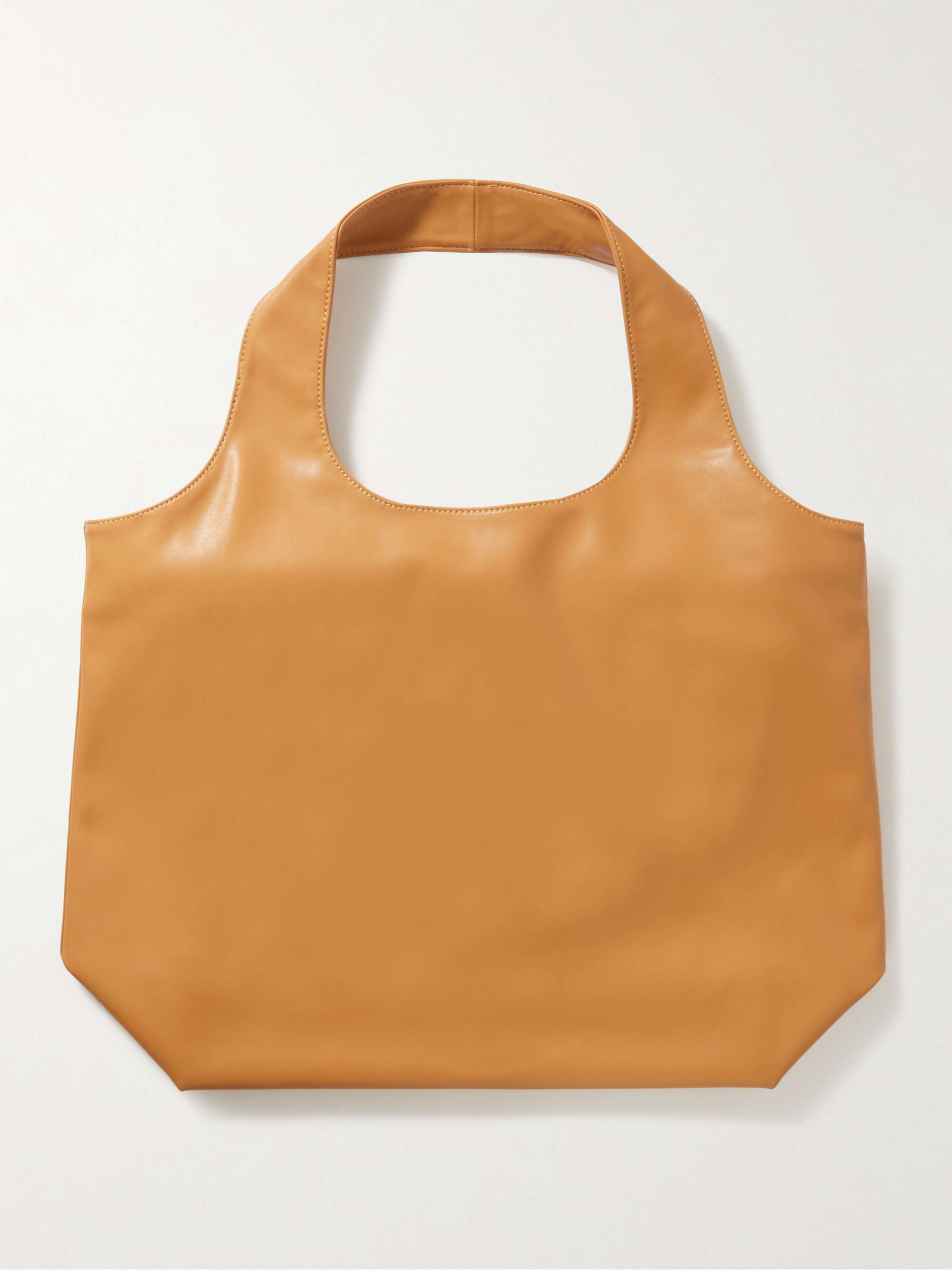 A.P.C. Ninon Logo-Print Faux Leather Tote