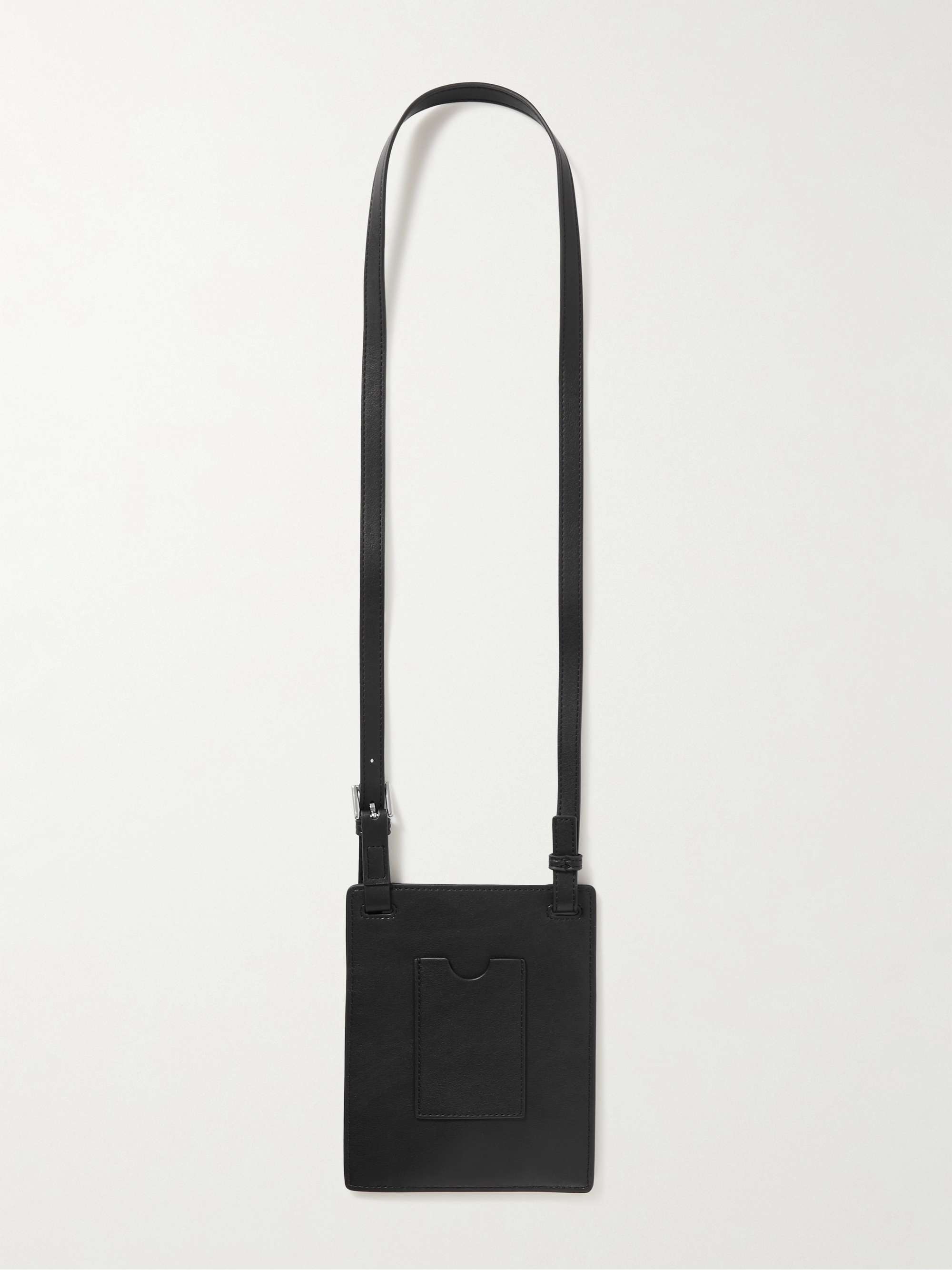 A.P.C. Nino Logo-Print Faux Leather Messenger Bag