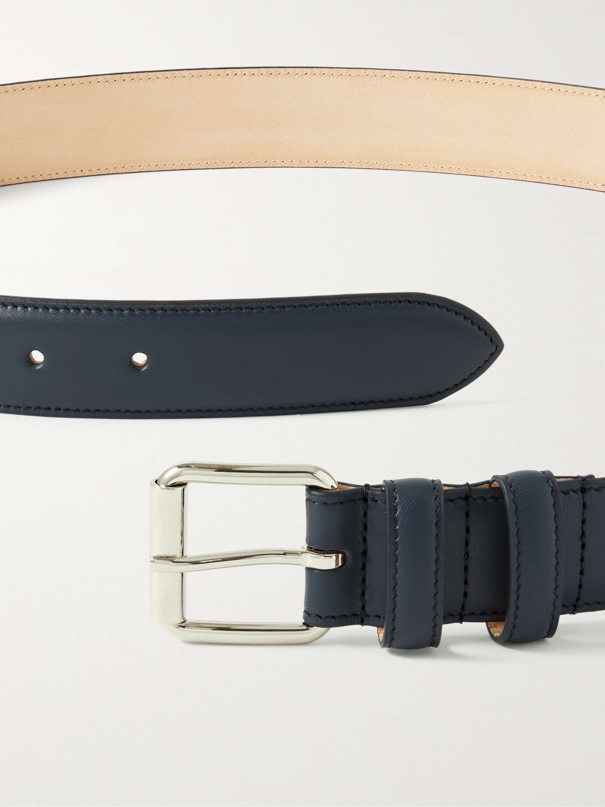 A.P.C. 3cm Paris Leather Belt