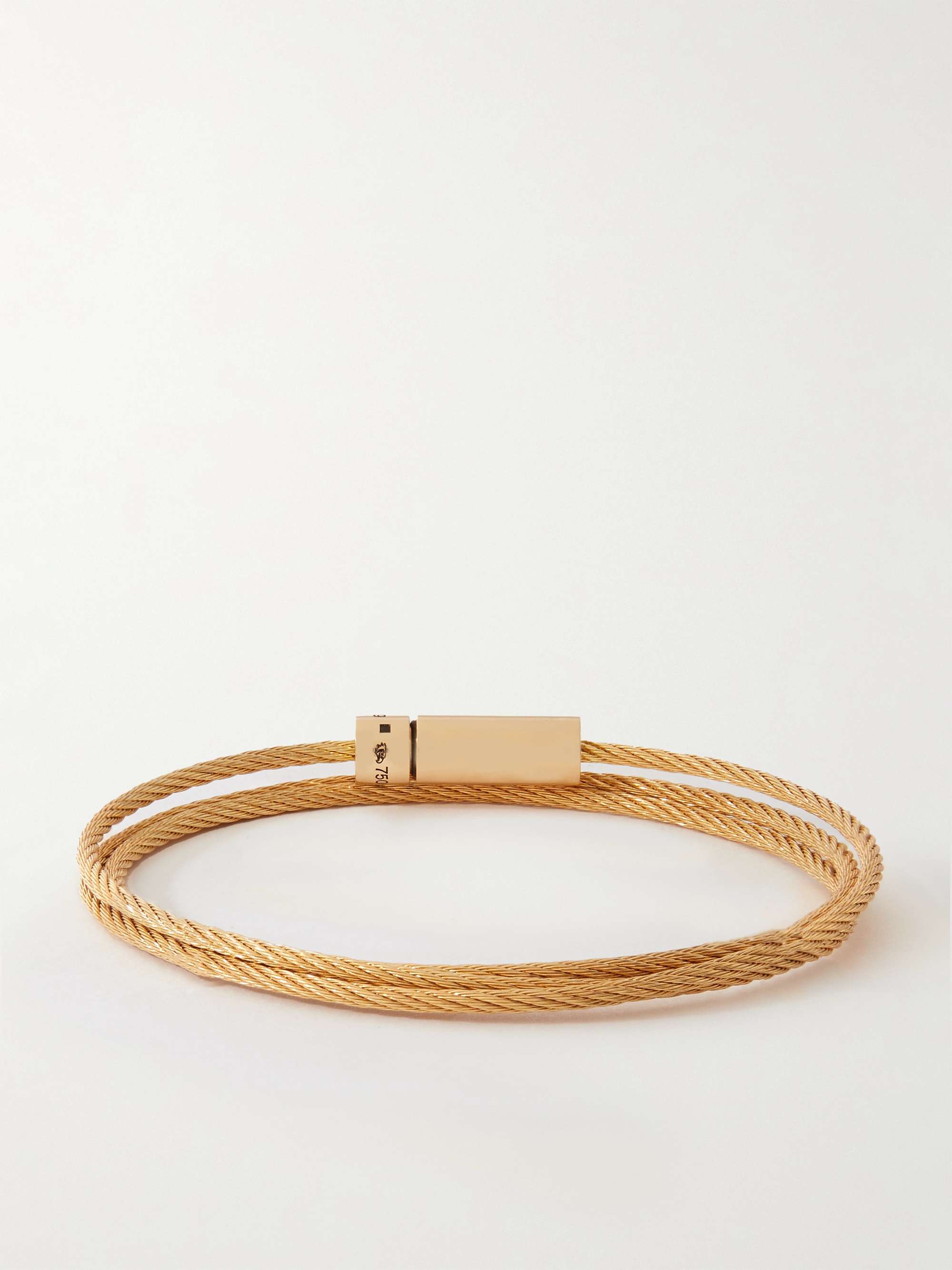 LE GRAMME Triple Turn Le 21G 18-Karat Gold Cable Bracelet