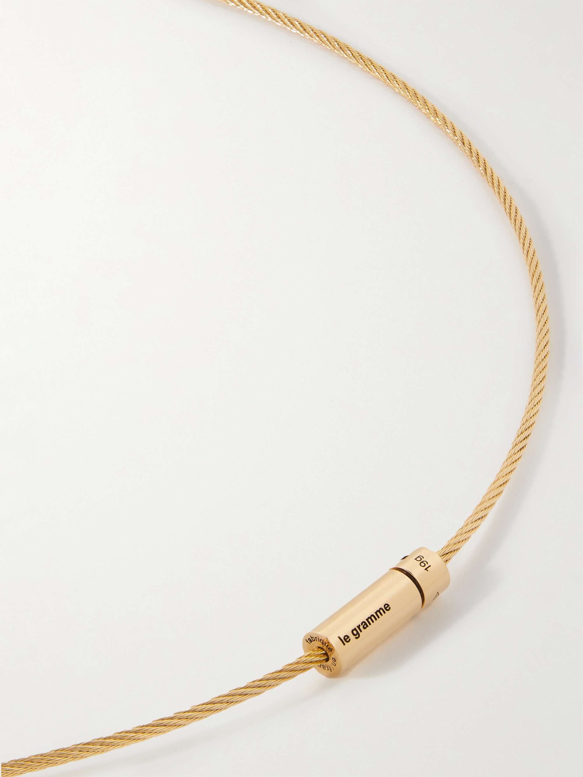 LE GRAMME Triple Turn Le 21G 18-Karat Gold Cable Bracelet
