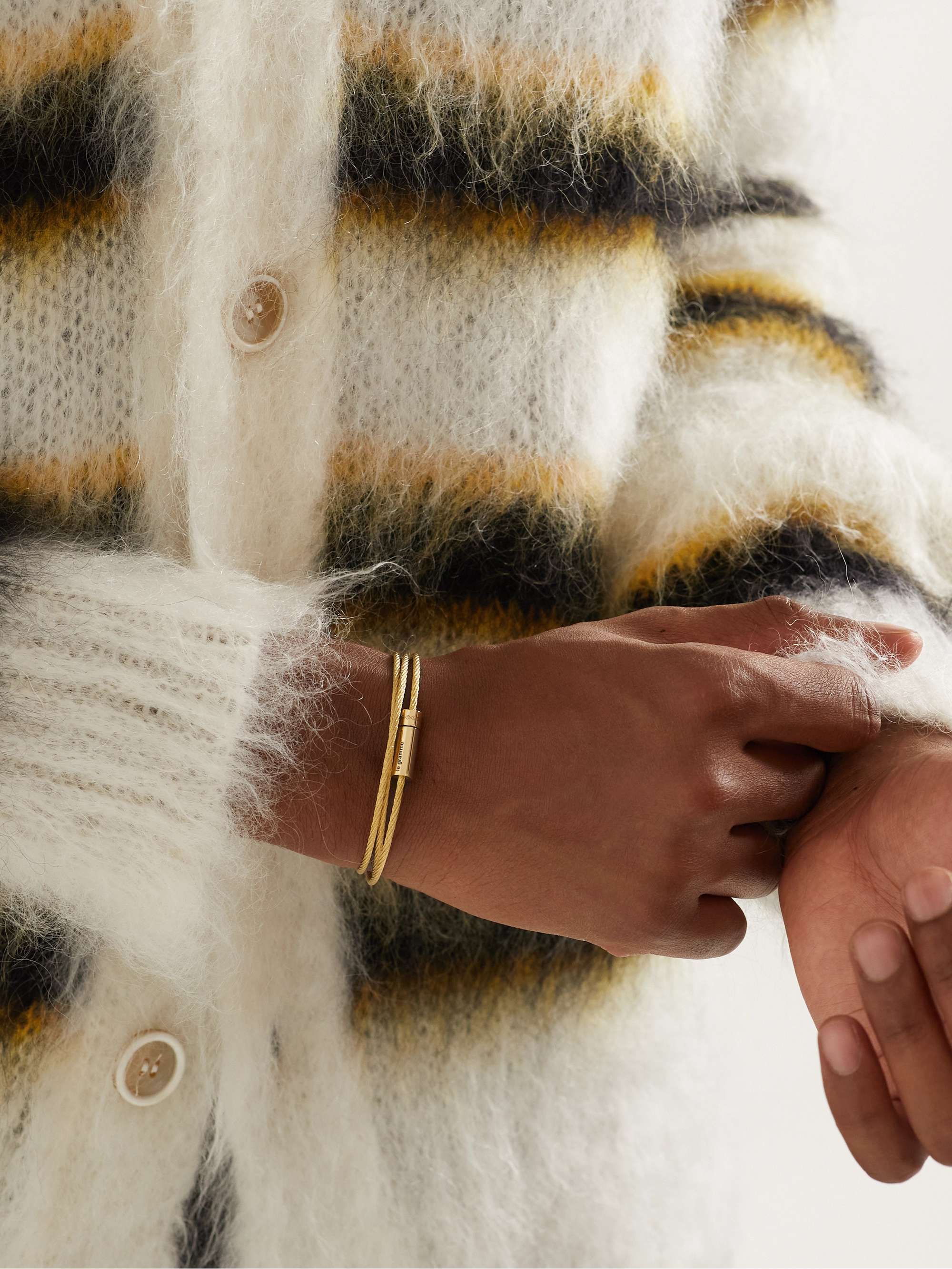 LE GRAMME Triple Turn Le 21G 18-Karat Gold Cable Bracelet