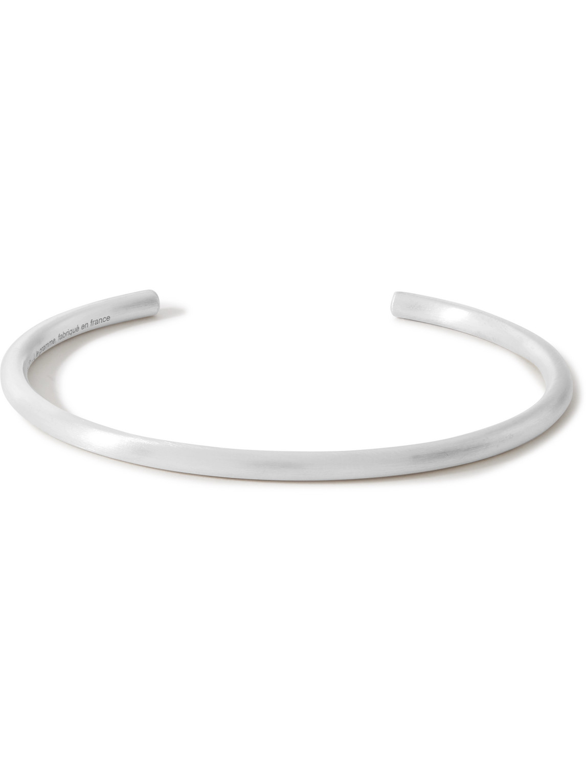 バングル Le Gramme_sterling silver 15g tsavorite bangle Le Gramme - Sterling Silver Le 15g Polished Tsavorite Bangle