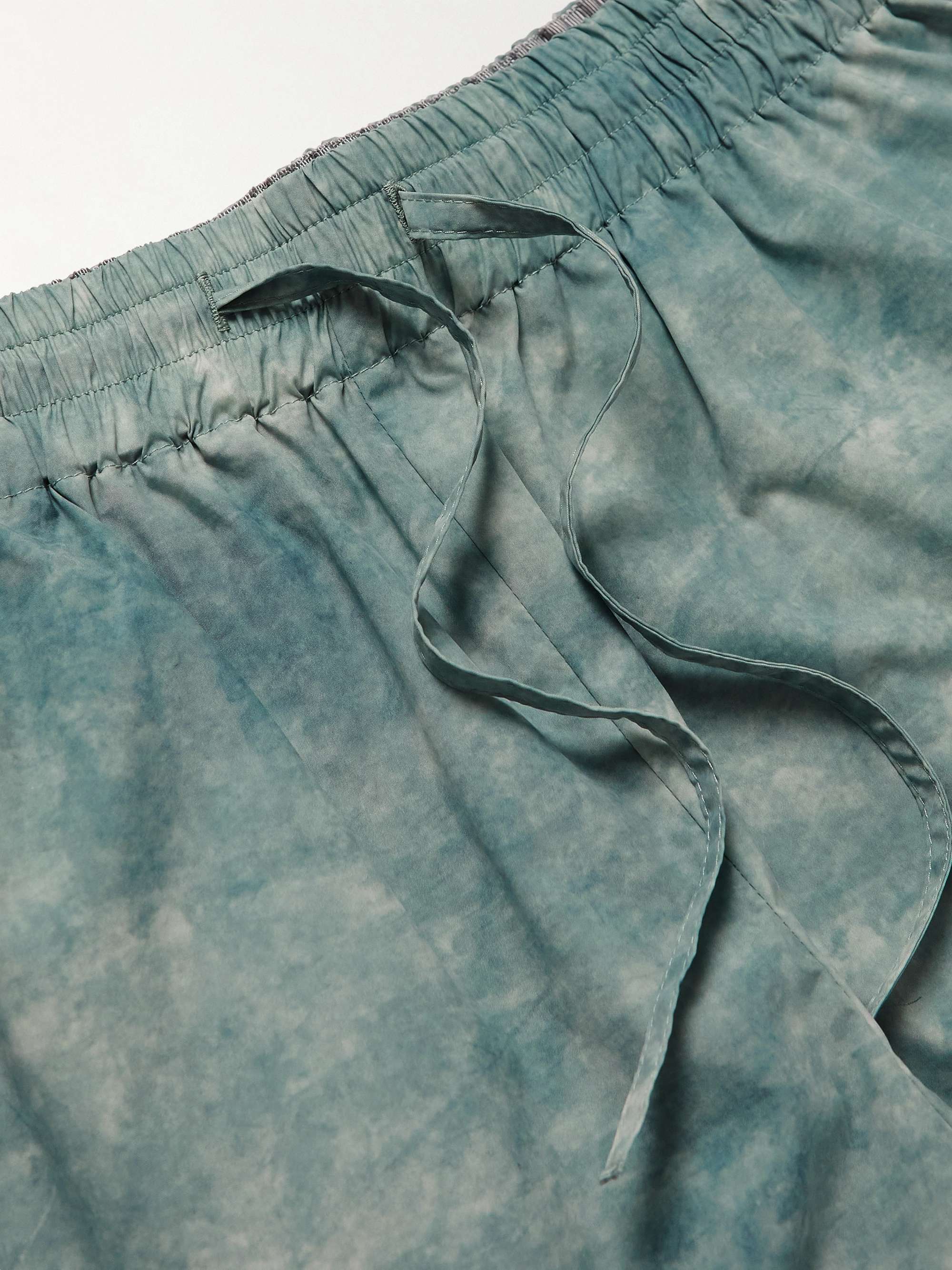 LE 17 SEPTEMBRE Nauge Wide-Leg Tie-Dyed Shell Shorts