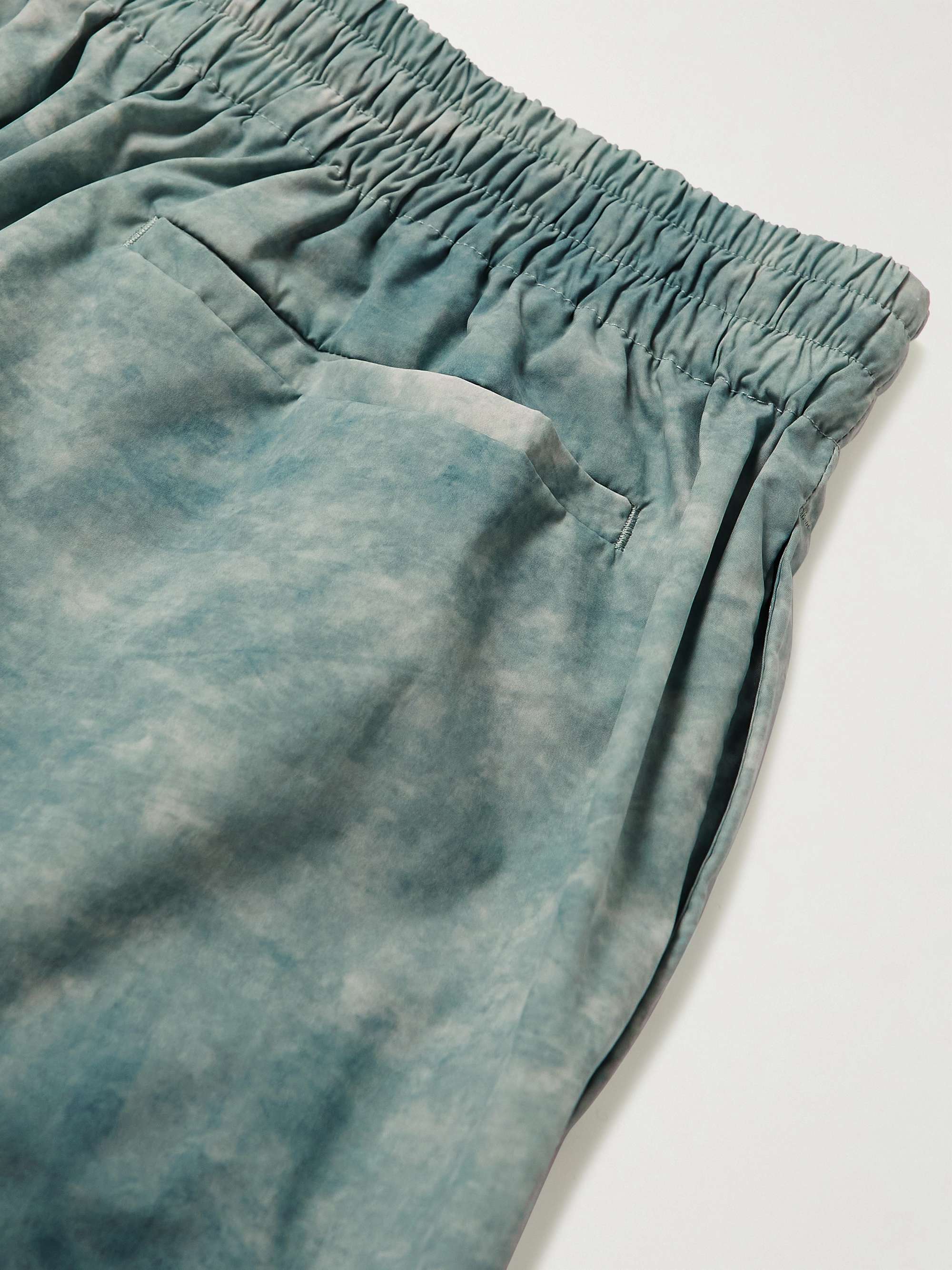 LE 17 SEPTEMBRE Nauge Wide-Leg Tie-Dyed Shell Shorts