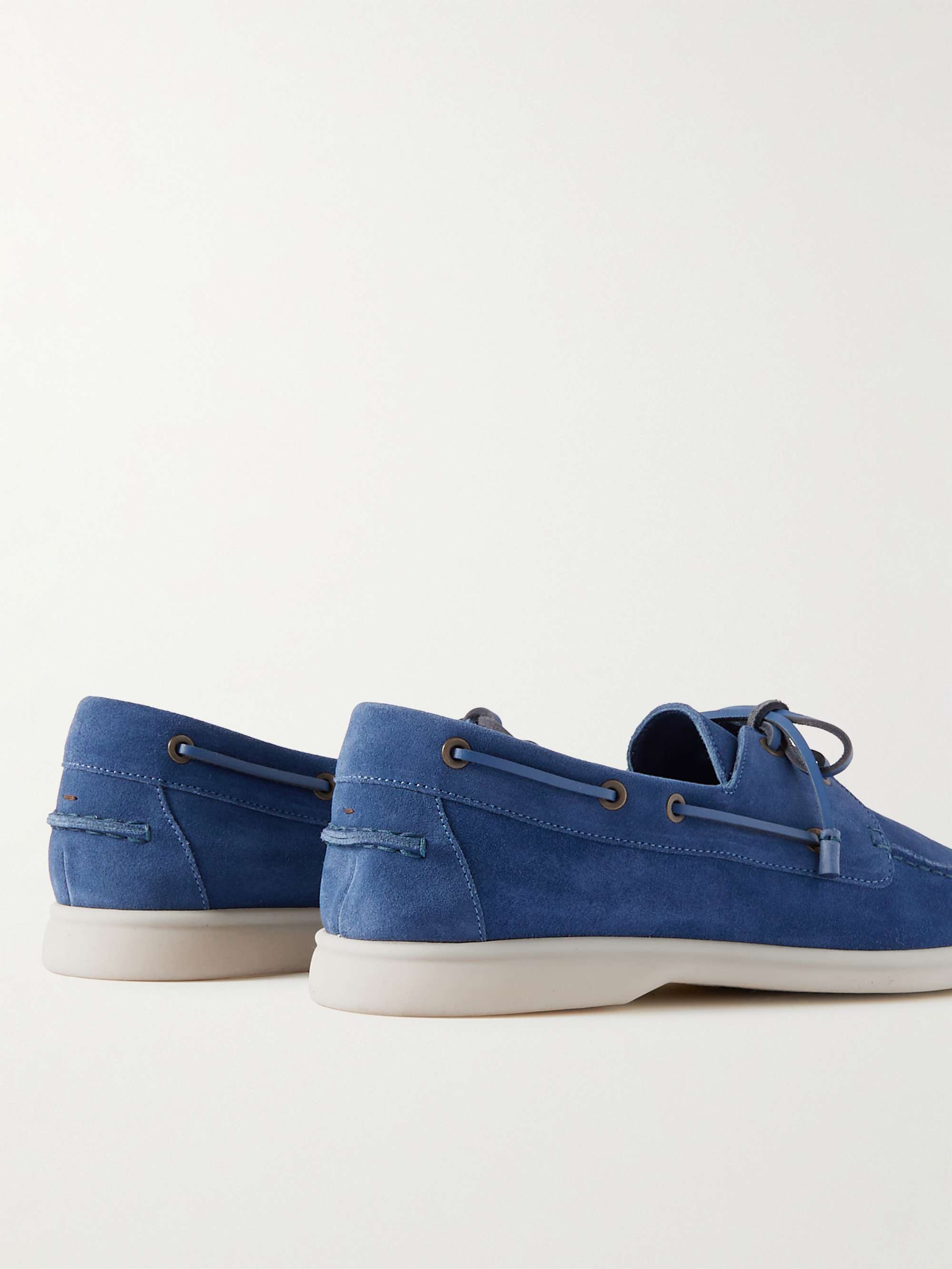 LORO PIANA Sea-Sail Walk Suede Boat Shoes
