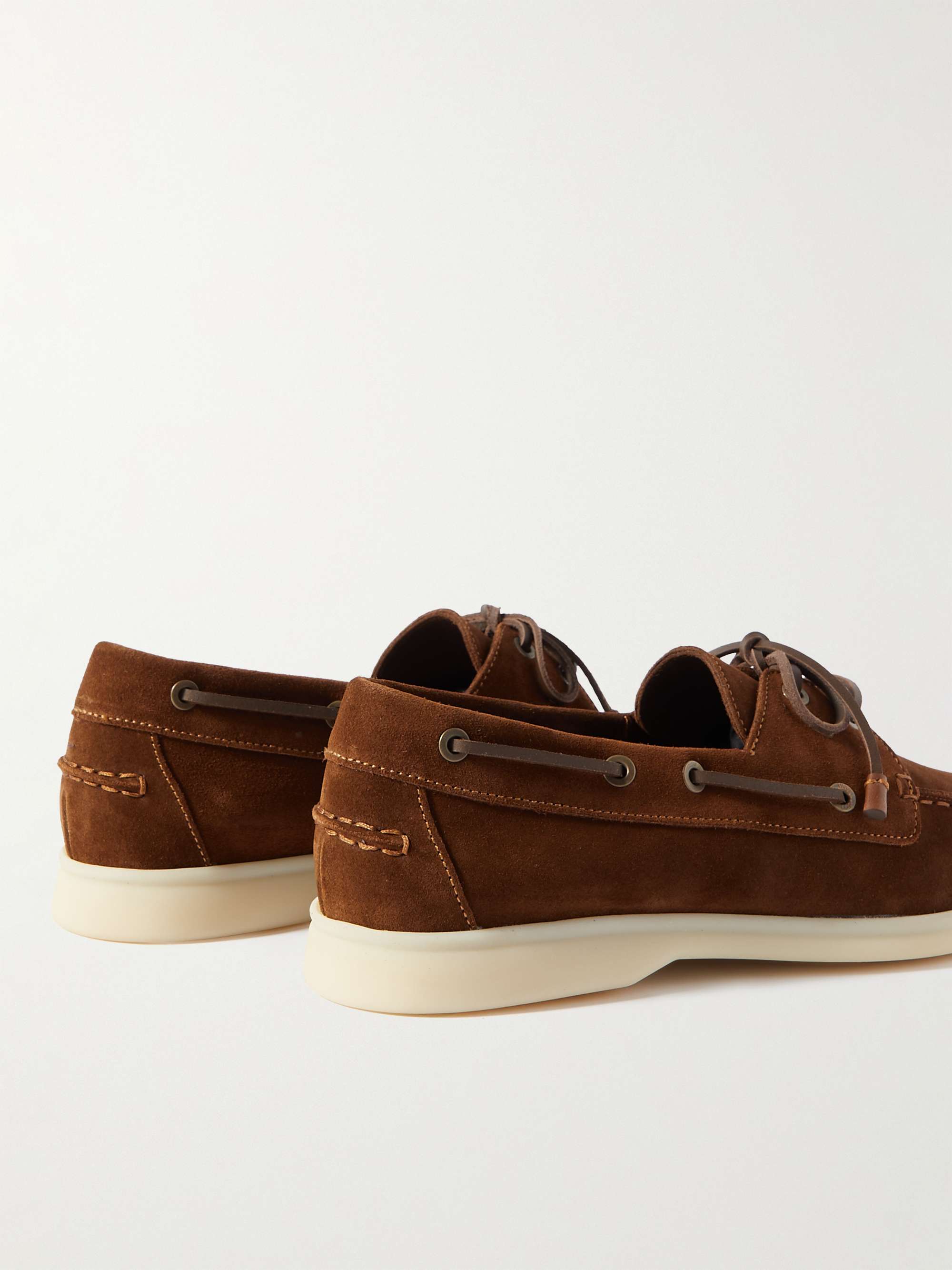 LORO PIANA Sea-Sail Walk Suede Boat Shoes