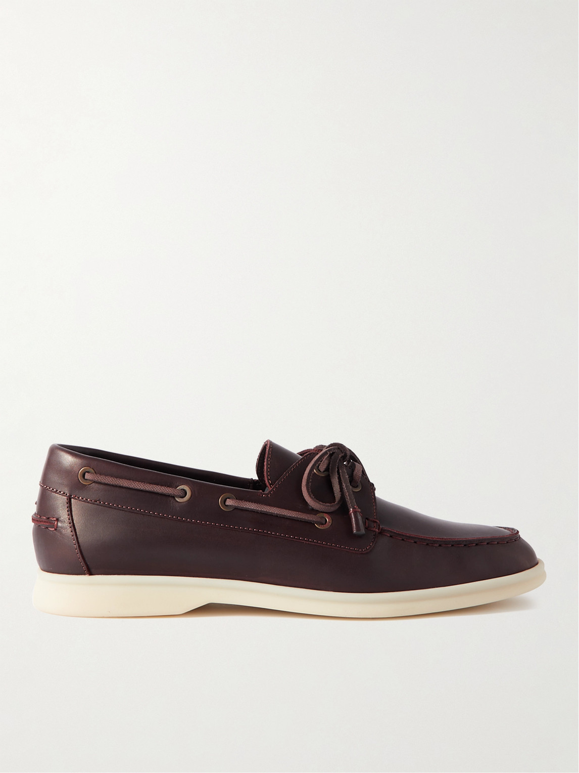 Loro Piana Leather Boat Shoes - Men