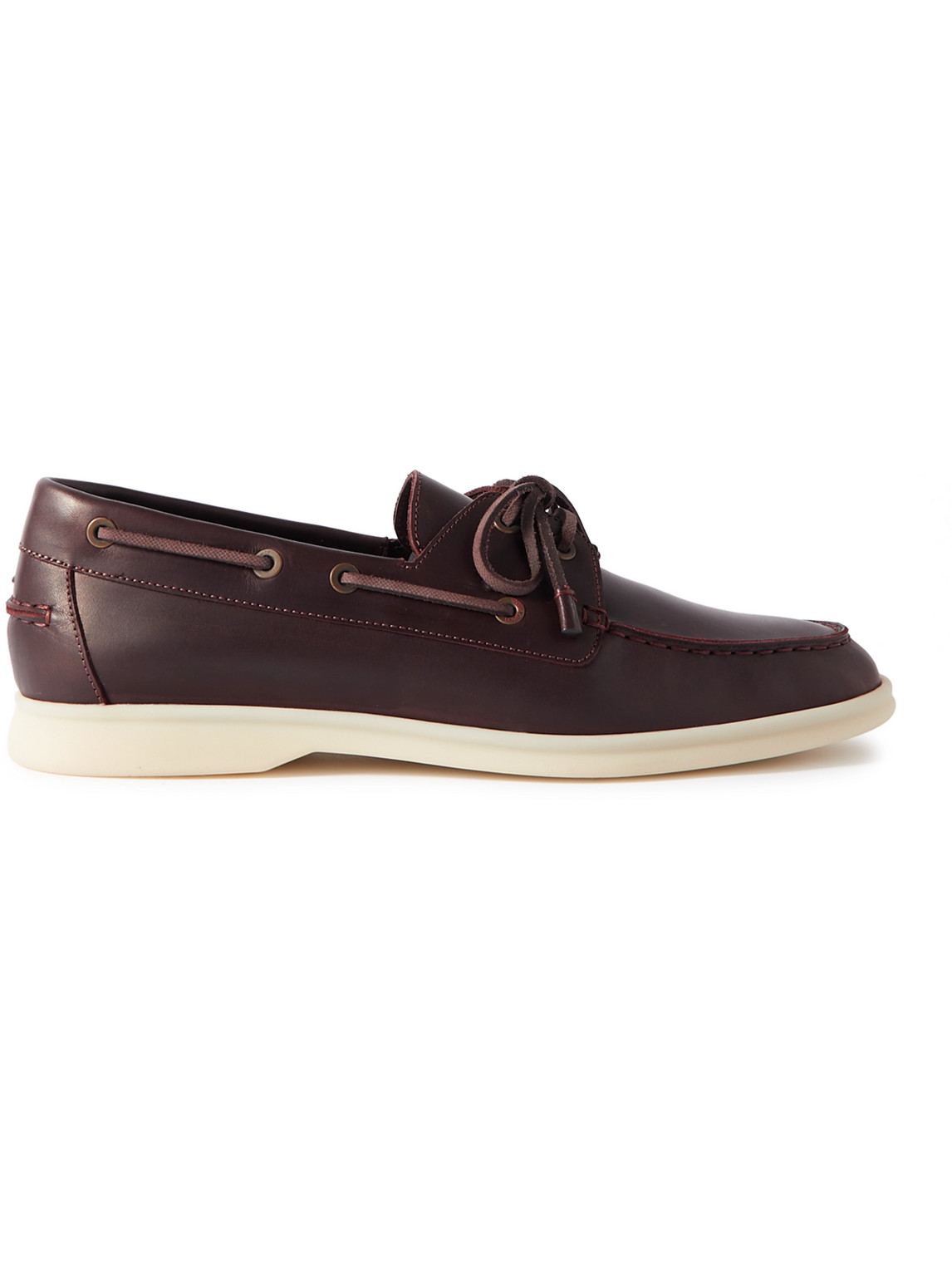 Loro Piana Leather Loafers In Brown